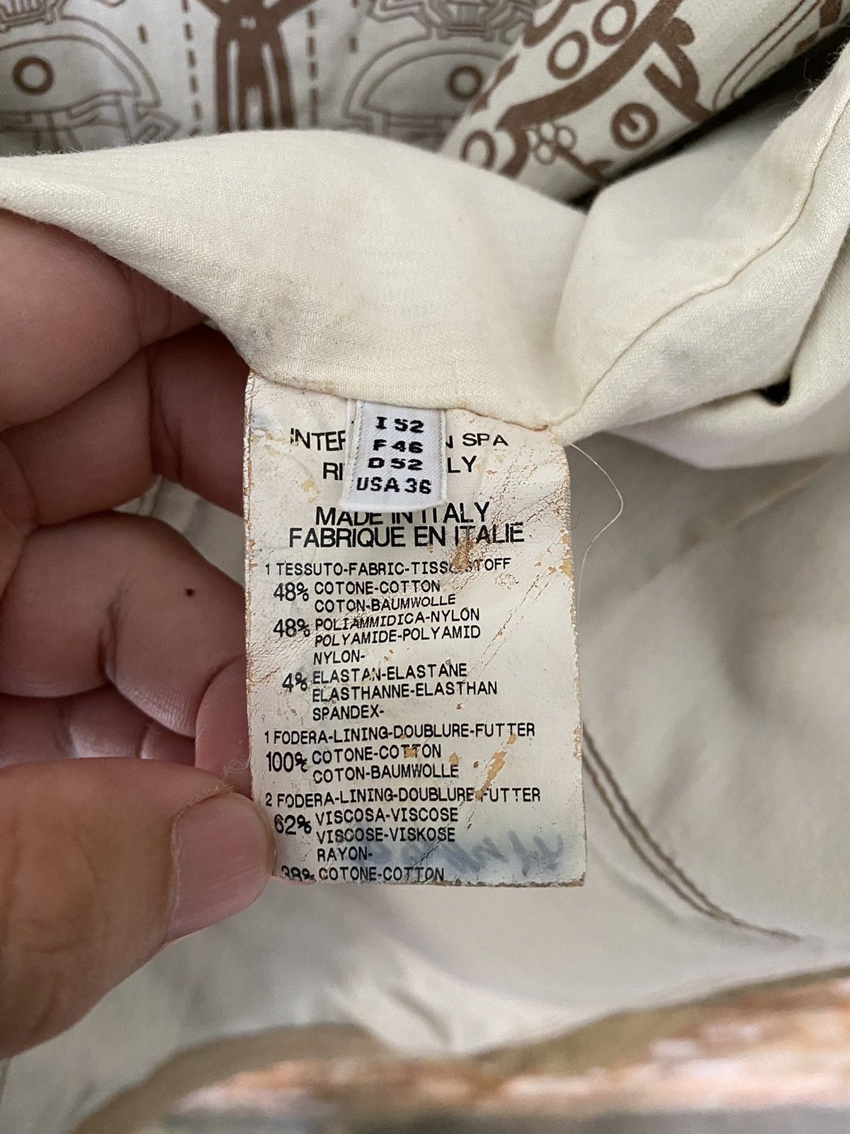 Marithe + Francois Girbaud 2000s Marithe Francois Girbaud Repair tribal Distress Jacket Size US L / EU 52-54 / 3 - 23 Thumbnail