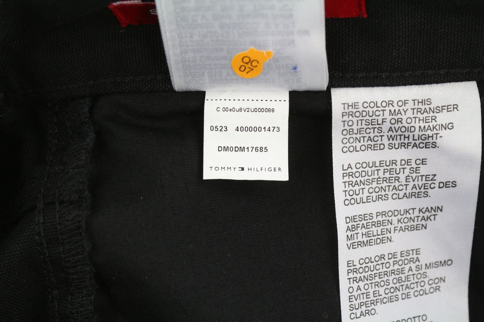 Tommy Hilfiger SKATER CARPENTER W33/L32 Black Cargo Zip Fly 85132 Size US 33 - 9 Thumbnail