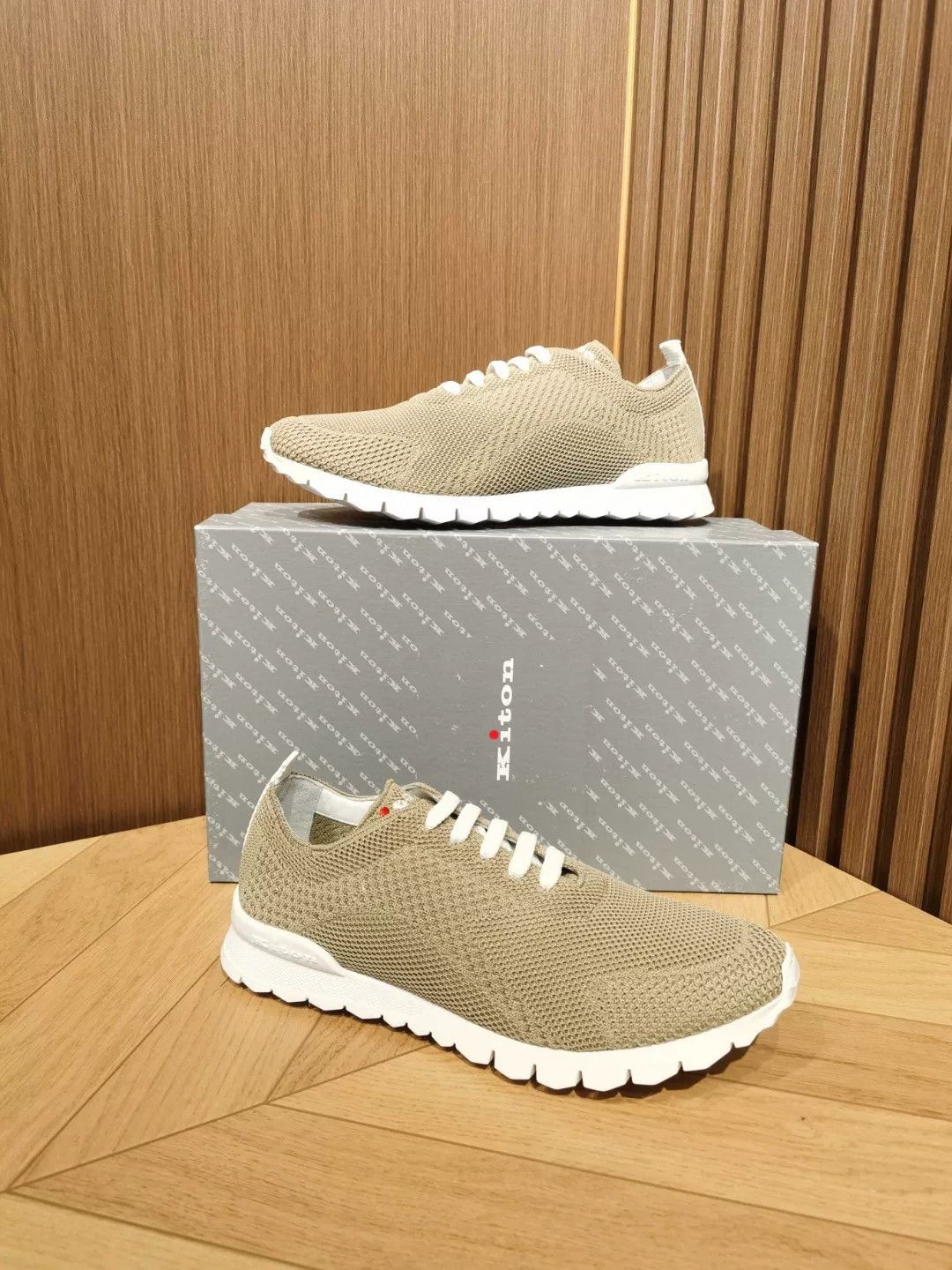 Kiton Kiton Sneakers in Deep Beige Color Size US 6.5 / EU 39-40 - 1 Thumbnail