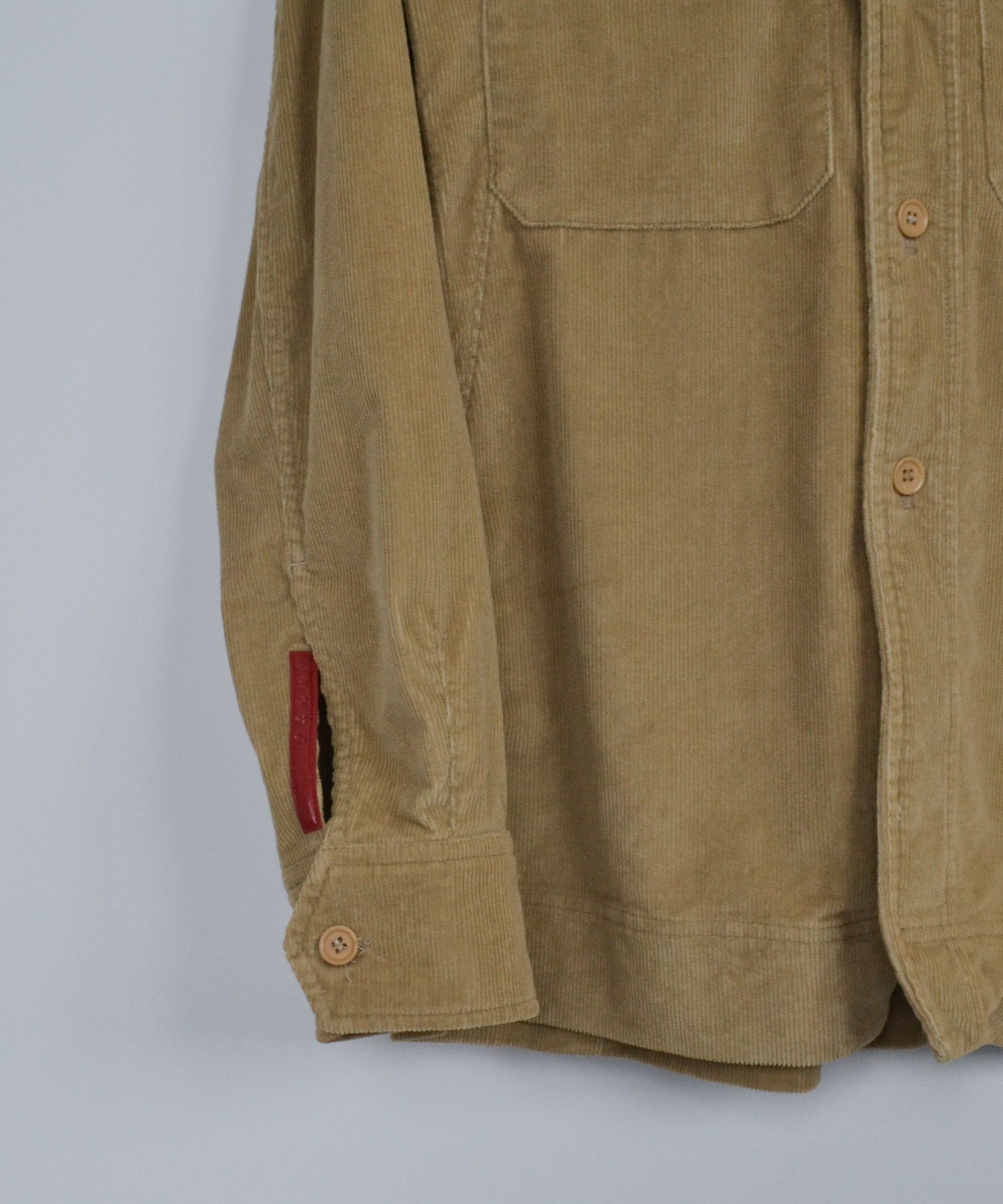 Prada 🔴 PRADA Jacket Velvet Blazer Red Tab Beige Vintage Coat Size US L / EU 52-54 / 3 - 2 Thumbnail