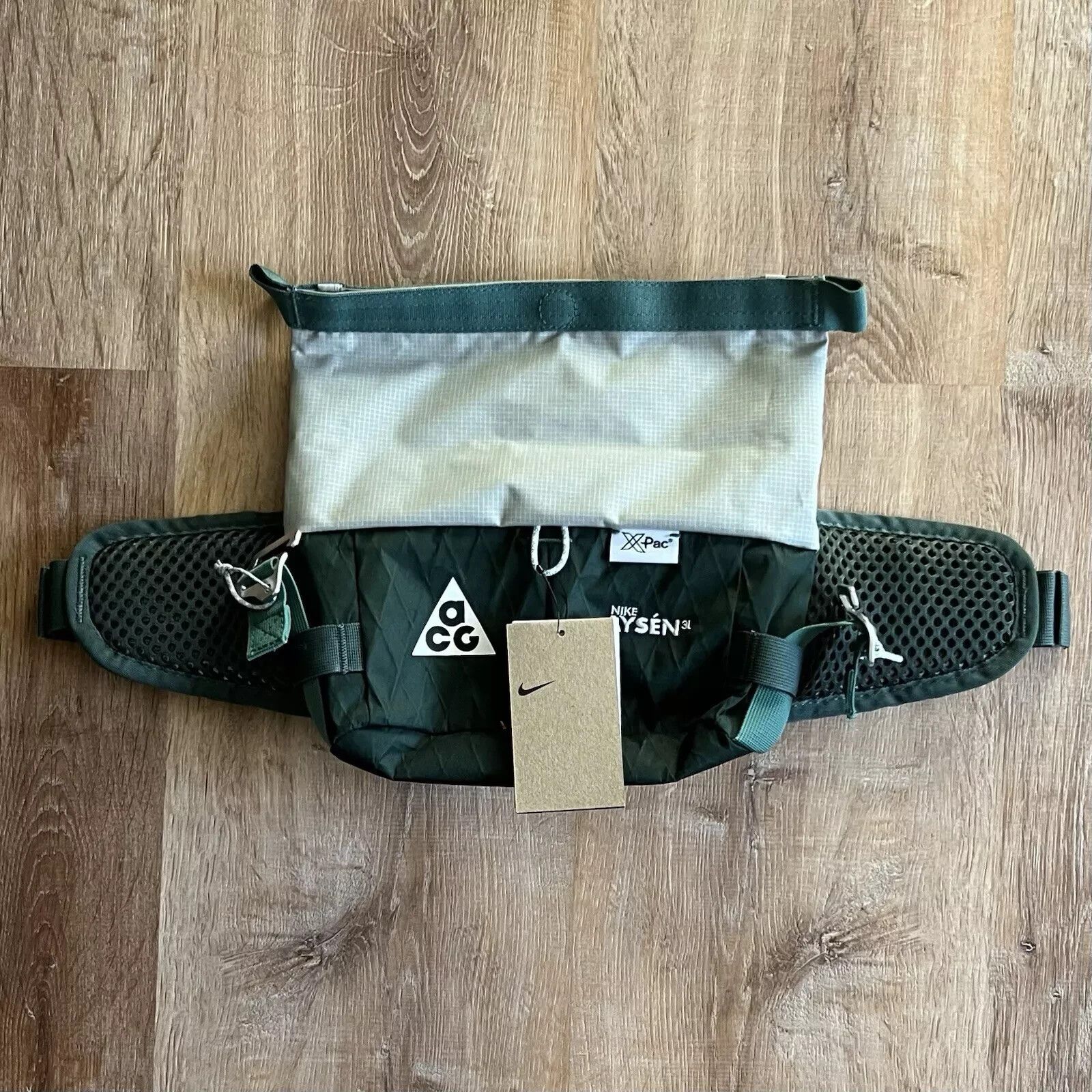 Nike ACG Aysén Hip Pack Trail Hiking Belt Bag Green