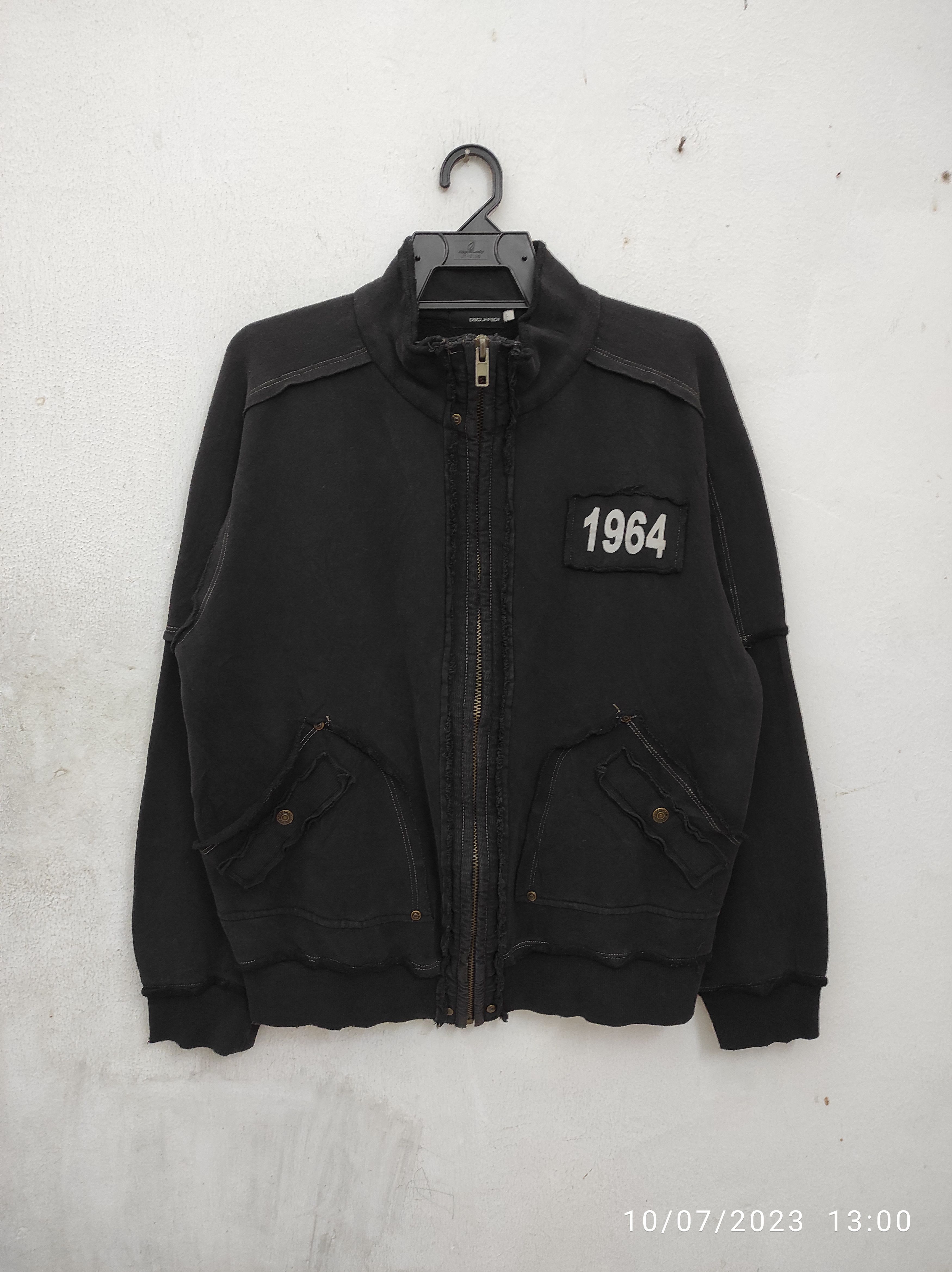 Dsquared2 Vintage 90's DSQUARED² Hagi Fray moleskin zipper jacket Size US L / EU 52-54 / 3 - 1 Thumbnail