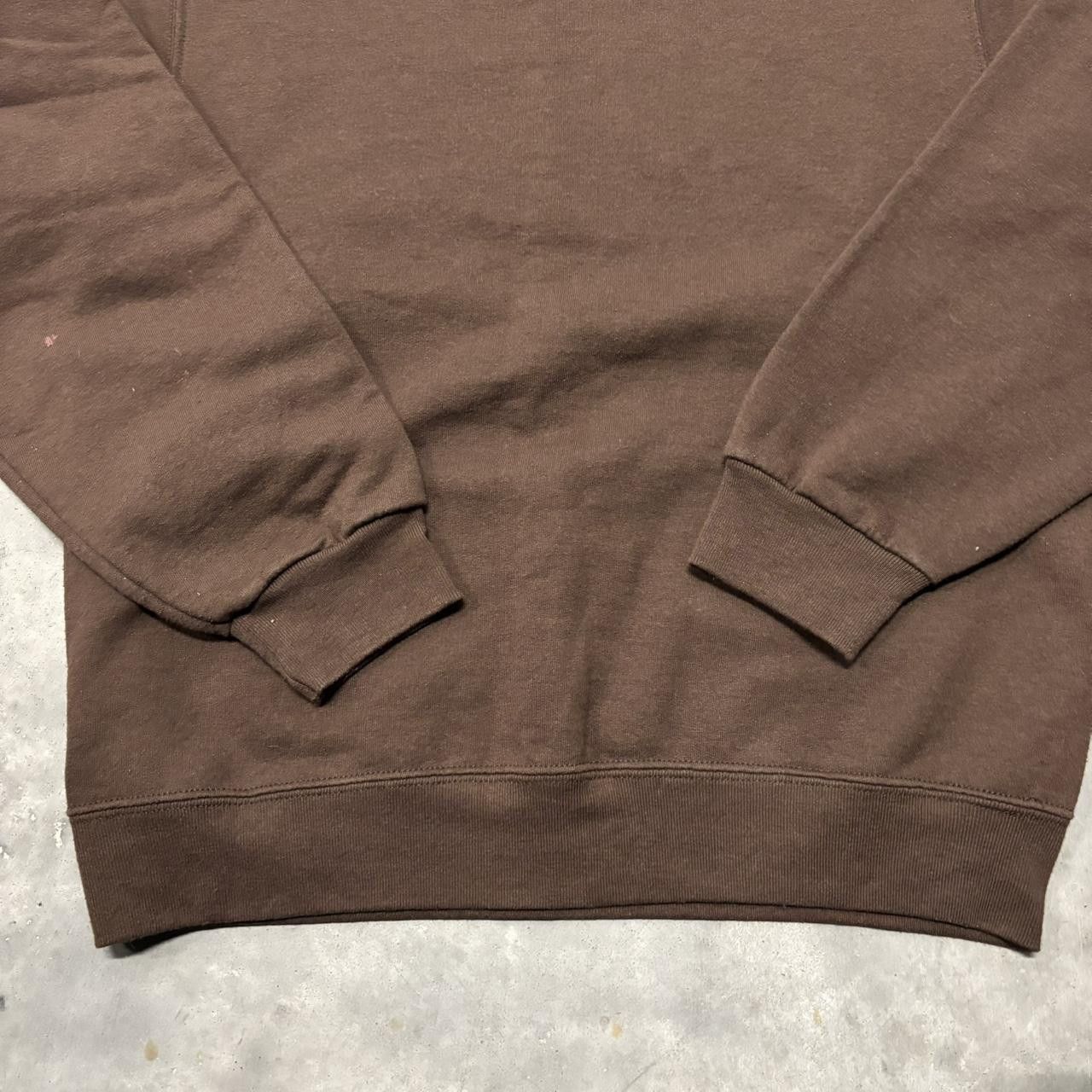 Japanese Brand × Vintage Crazy Vintage Y2K/2000s Brown Earth Tone Essential Blank Crewneck! Size US S / EU 44-46 / 1 - 5 Thumbnail