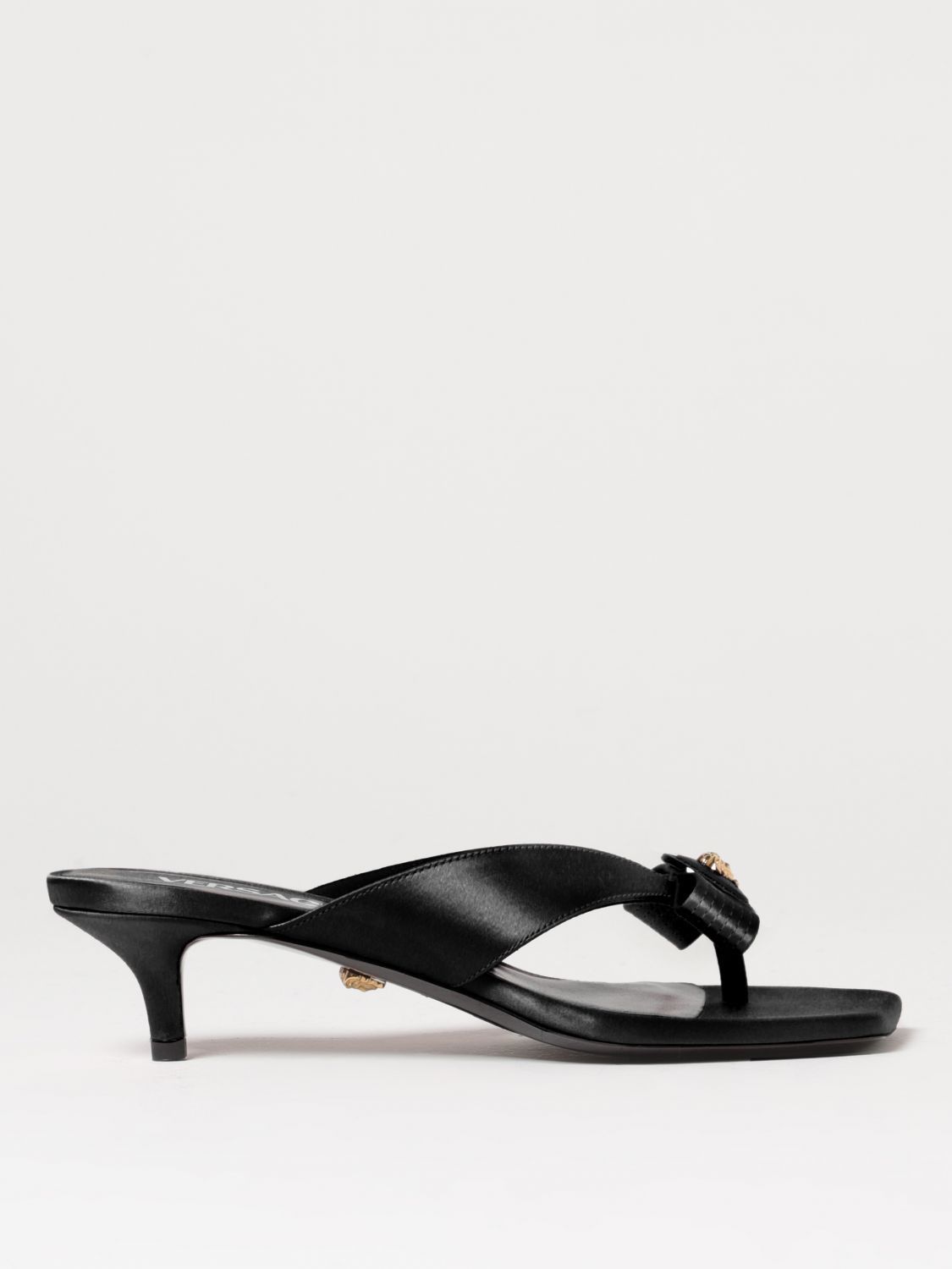 image of Versace Heel Shoesed Sandals Woman Black, Women's (Size 8)