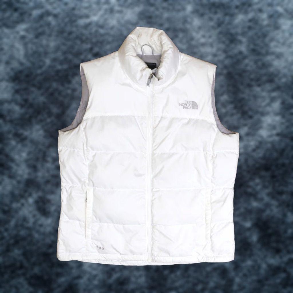 VINTAGE The North Face Women's Puffer Vest Jacket Medium White