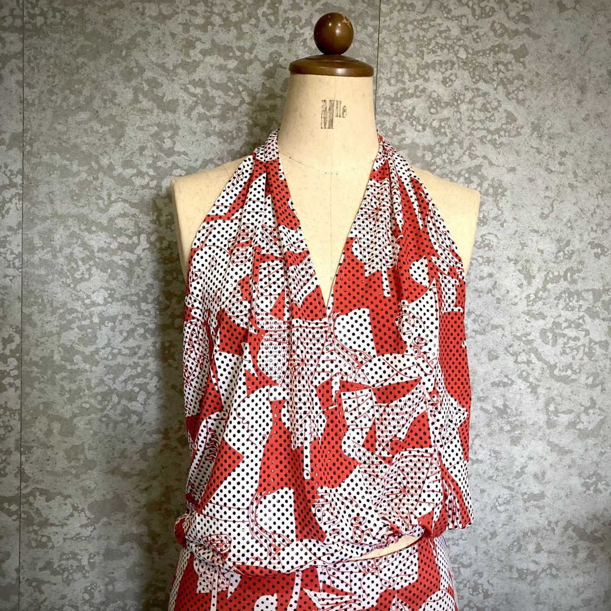 Japanese Brand 2000s Pop-Art Halter Archive Dress One-of-One Size ONE SIZE - 2 Thumbnail