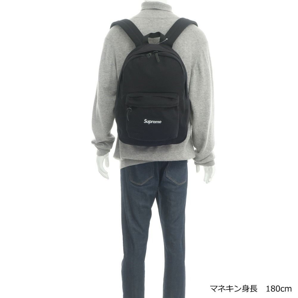 Supreme Authentic Supreme Canvas Backpack Black Size ONE SIZE - 8 Thumbnail