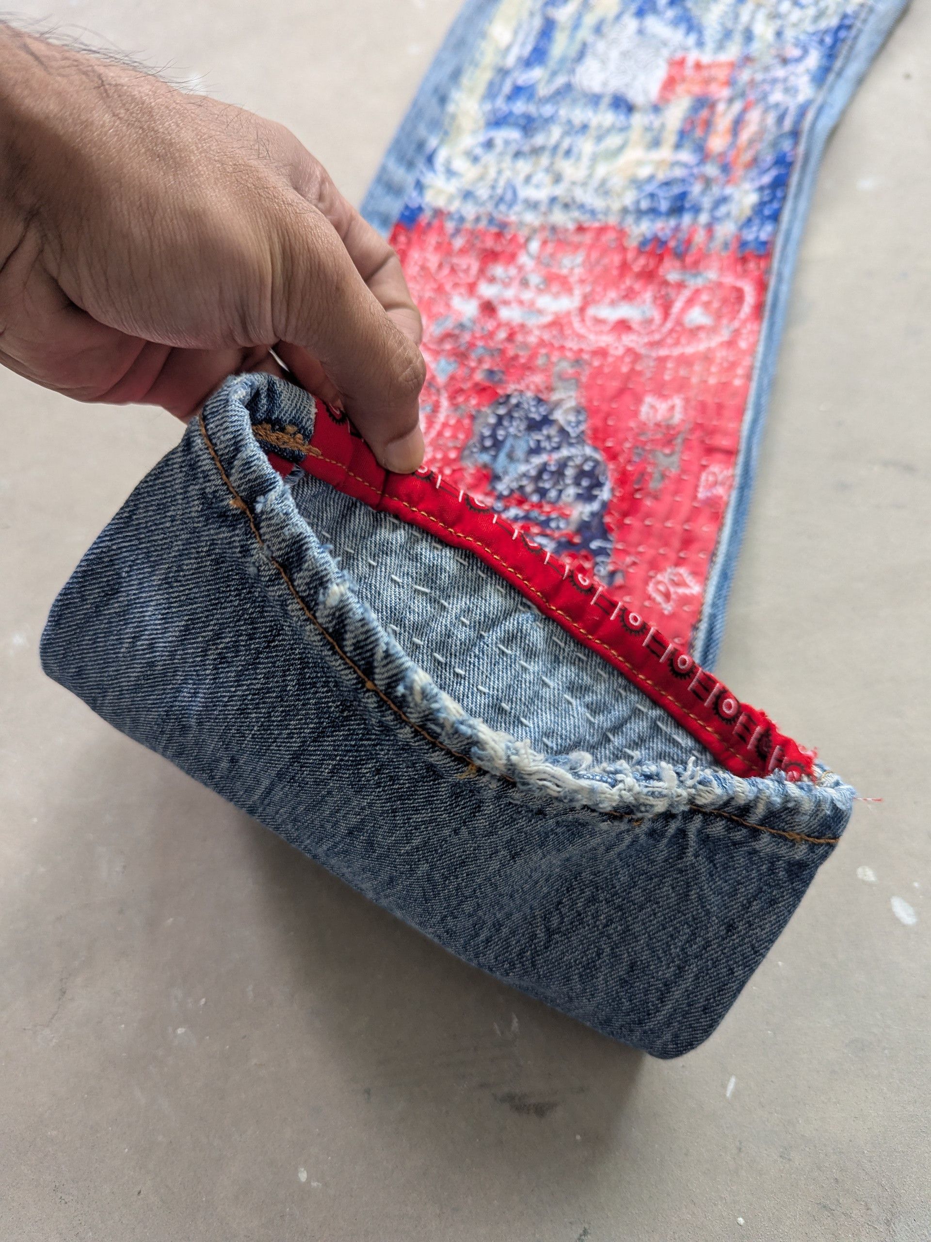 Le Grande Bleu (L.G.B.) × Levi's × Vintage OPEN FOR CUSTOM 🔥 Vintage Levis 501 Inspired Proletareart Size US 31 - 8 Thumbnail