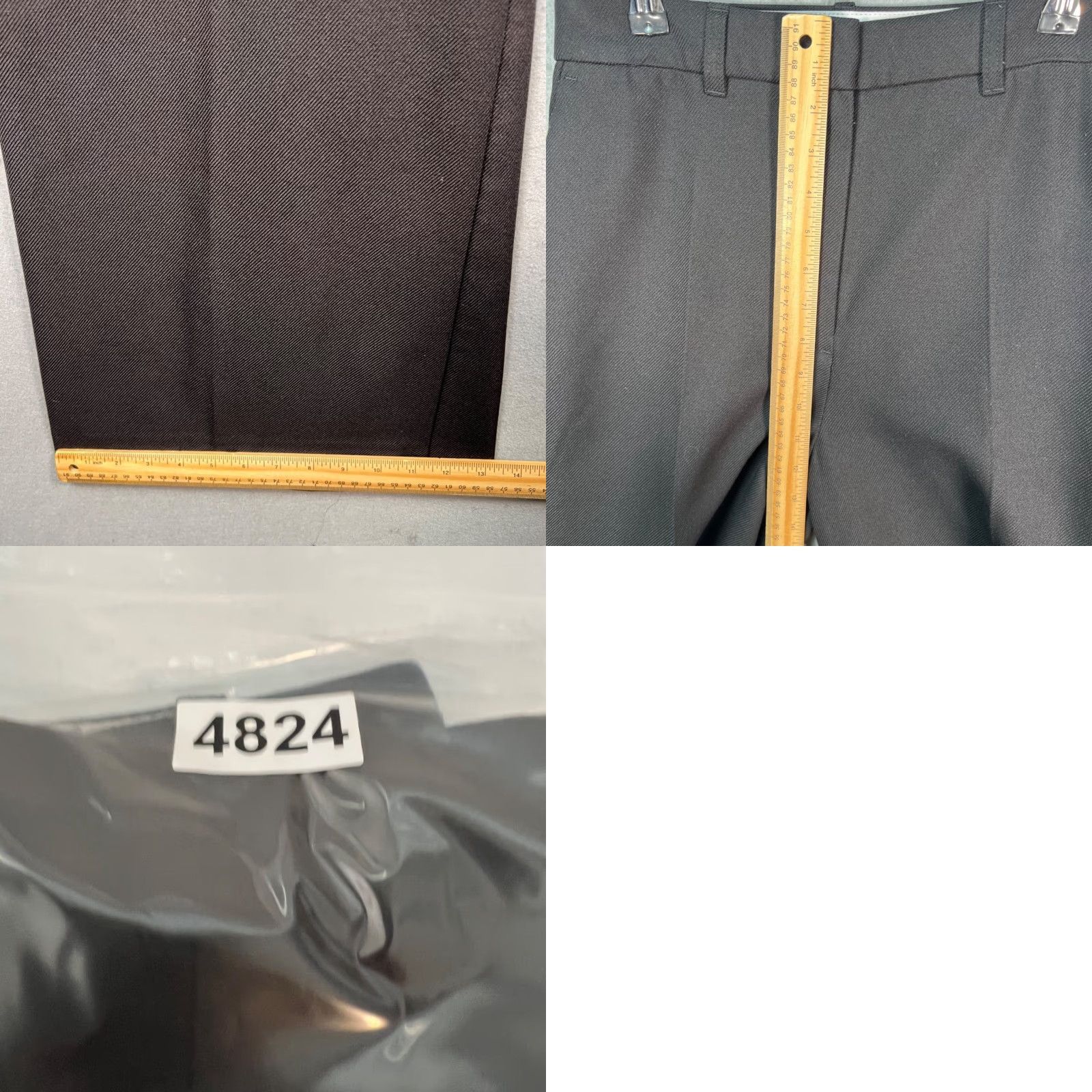 H&M H&M Edition Womens Wide-Leg Trousers Black Office Wear Wool Blend Pants Size 4 Womens O ffice Dress Pants Size 27" / US 4 / IT 40 - 8 Thumbnail