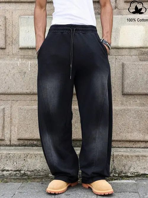 Japanese Brand × Vintage Baggy Loose Y2K Sweatpants Size US 30 / EU 46 - 3 Thumbnail