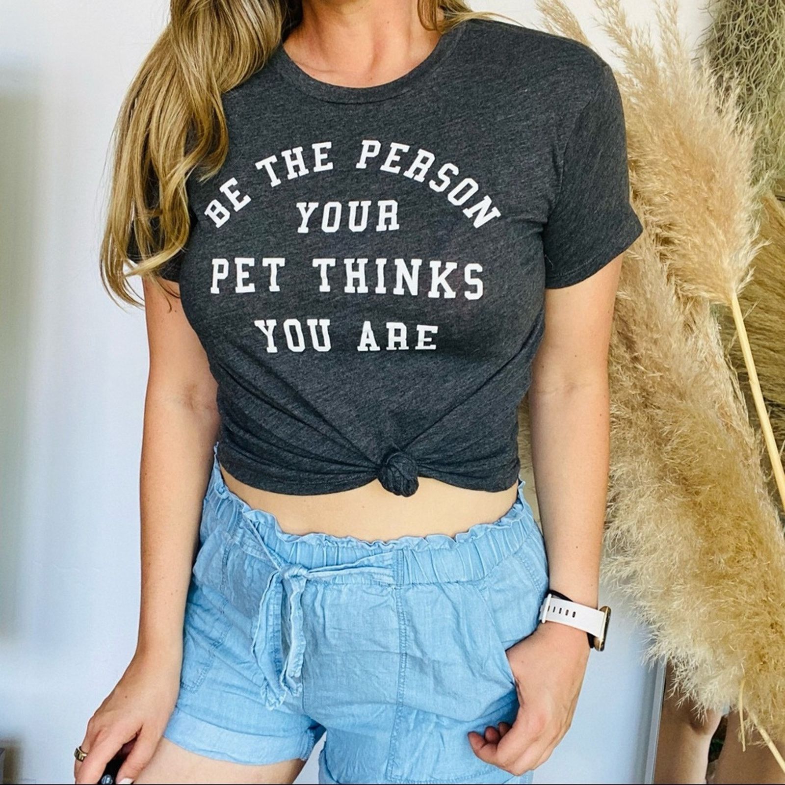 Target Basics NEW TARGET Sun Grey White Screen Printed Tee Shirt Crop Top Size M / US 6-8 / IT 42-44 - 1 Thumbnail