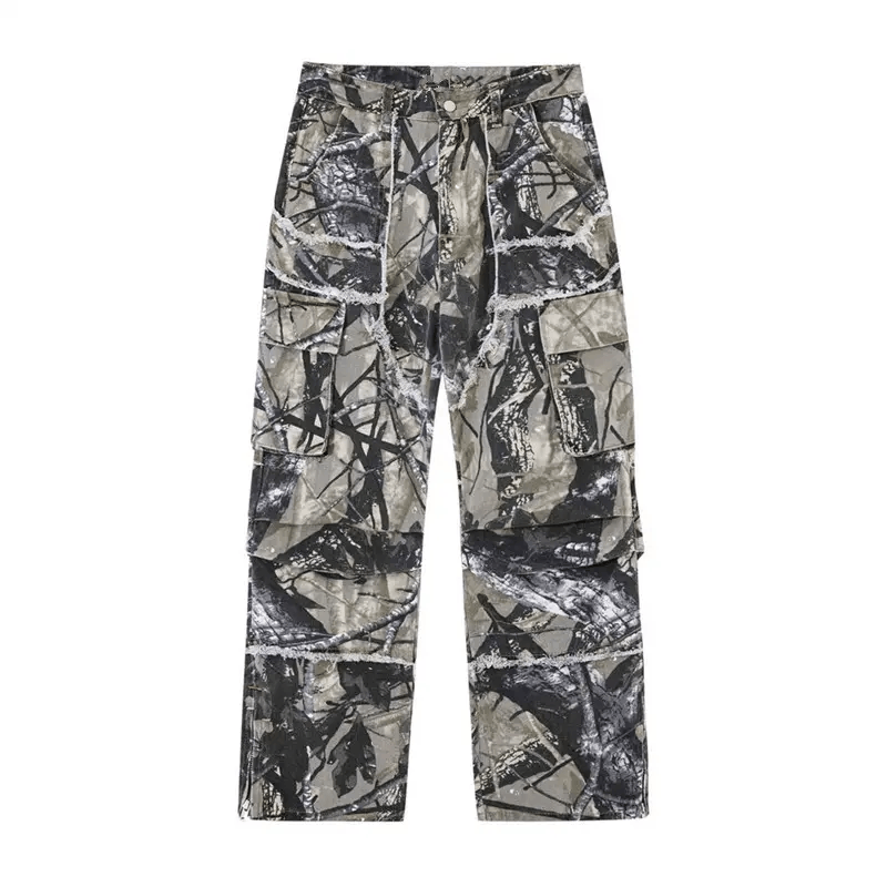 Japanese Brand × Jean Camouflage Baggy Flare Jeans Cargo Size US 34 / EU 50 - 3 Thumbnail