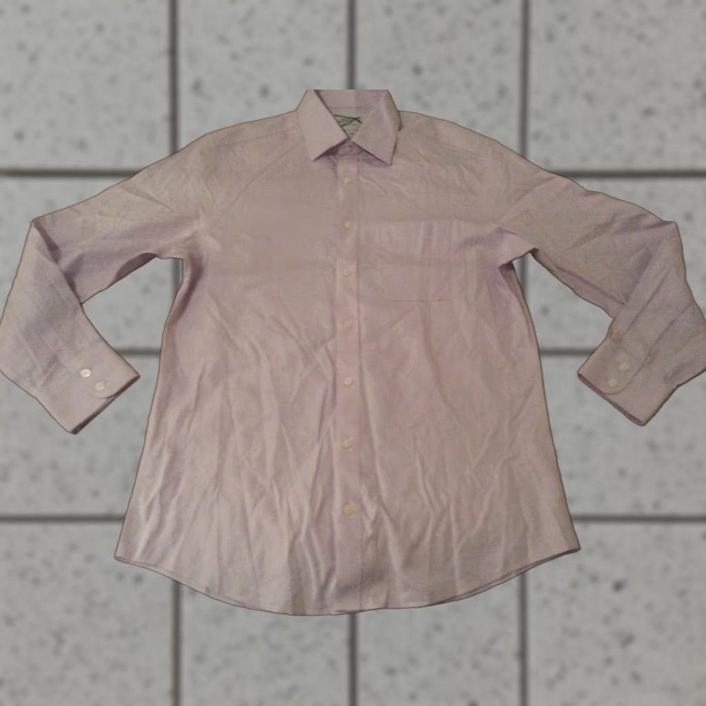 Charles Tyrwhitt Charles Tyrwhitt Dress Shirt 16 34 Purple Cotton Mens Slim Button Shirt Size 42R - 1 Thumbnail