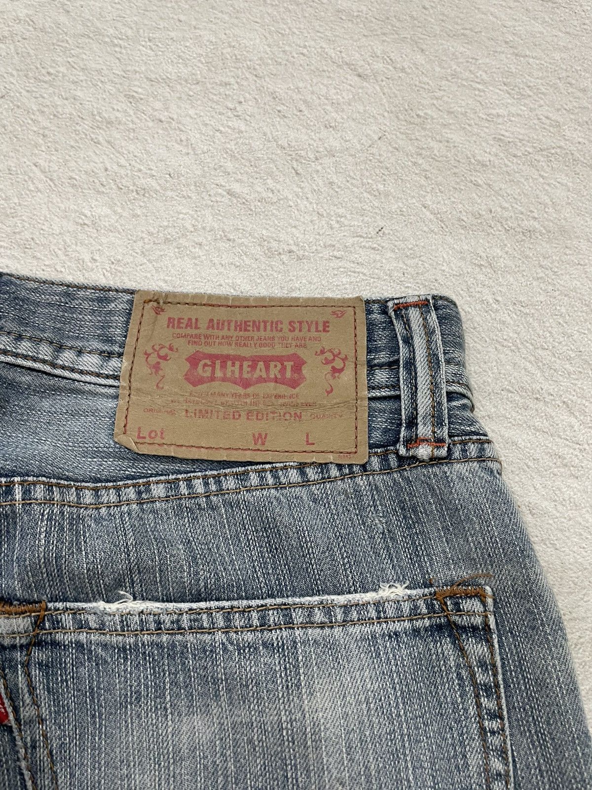 Japanese Brand 2000s Diesel Ripped Denim Washed Jeans Loose Fit Y2K Size US 32 / EU 48 - 9 Thumbnail