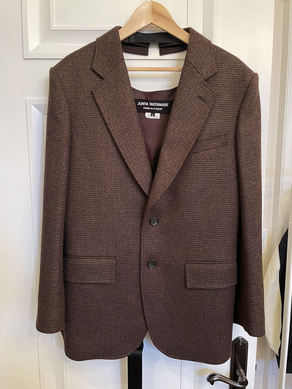 Comme des Garcons × Junya Watanabe Junya Watanabe OpenBack Harness belt tweed jacket Size L / US 10 / IT 46 - 11 Thumbnail