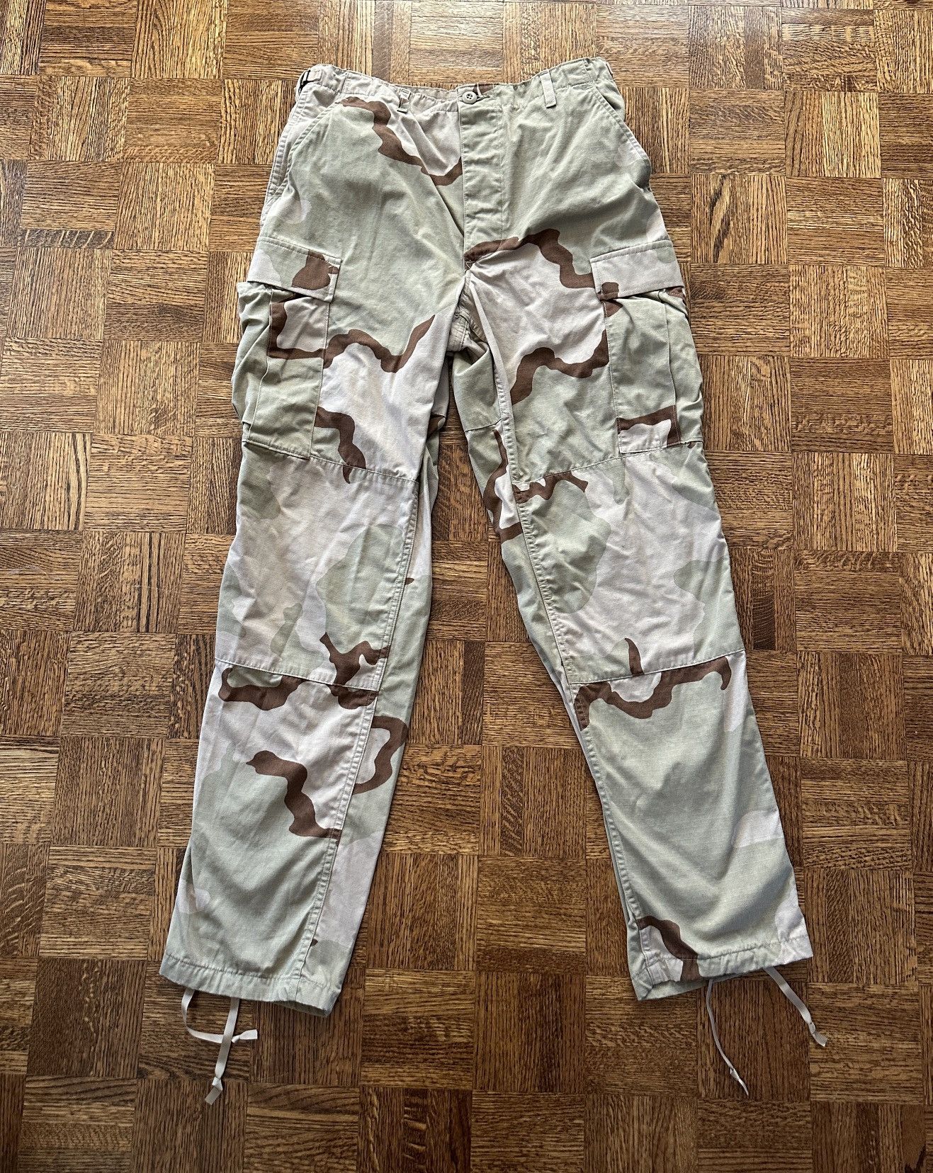 American Military Desert Camouflage Tactical Cargo Pants Men Clothing  Straight Baggy Pants Japanese Vintage Casual Trousers