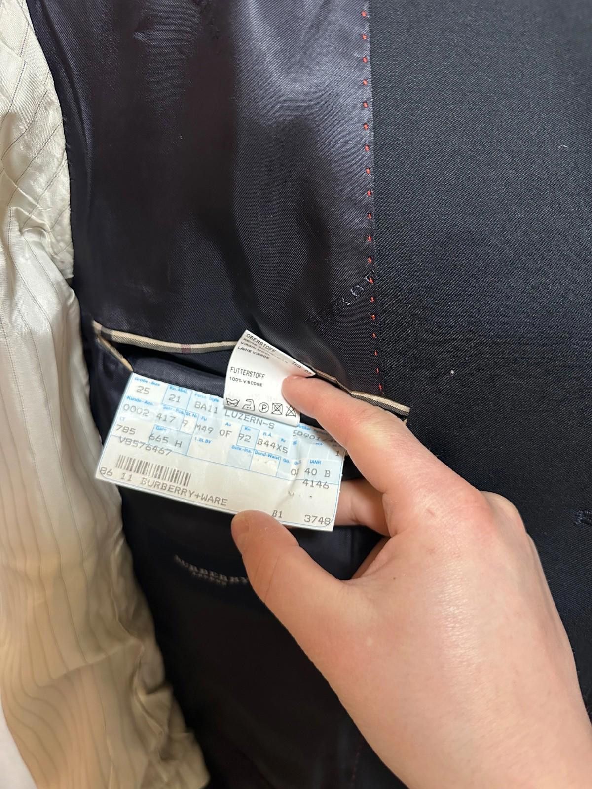 Burberry Burberry London Super 100 s Wool Blazer Jacket Gold Buttons Size 38R - 12 Thumbnail