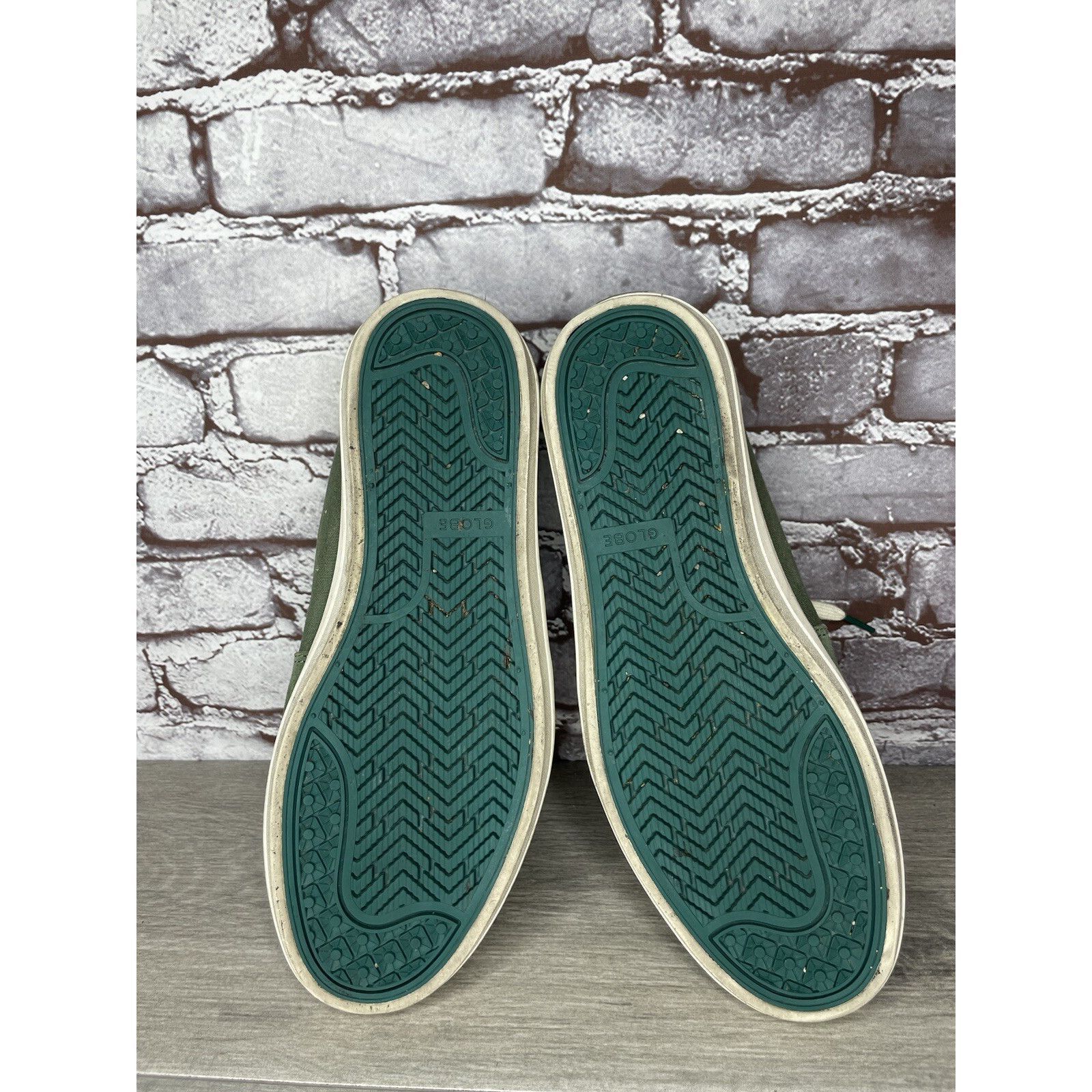 Globe Globe Green Suede Leather Casual Low Lace Sneakers Shoes Men Size US 9.5 / EU 42-43 - 17 Thumbnail