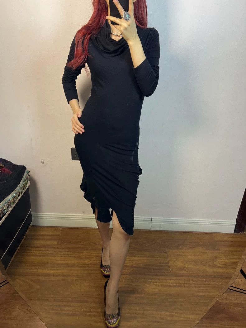 Vivienne Westwood Vivienne Westwood Asymmetrical Draped Neck Dress Size S / US 4 / IT 40 - 8 Thumbnail