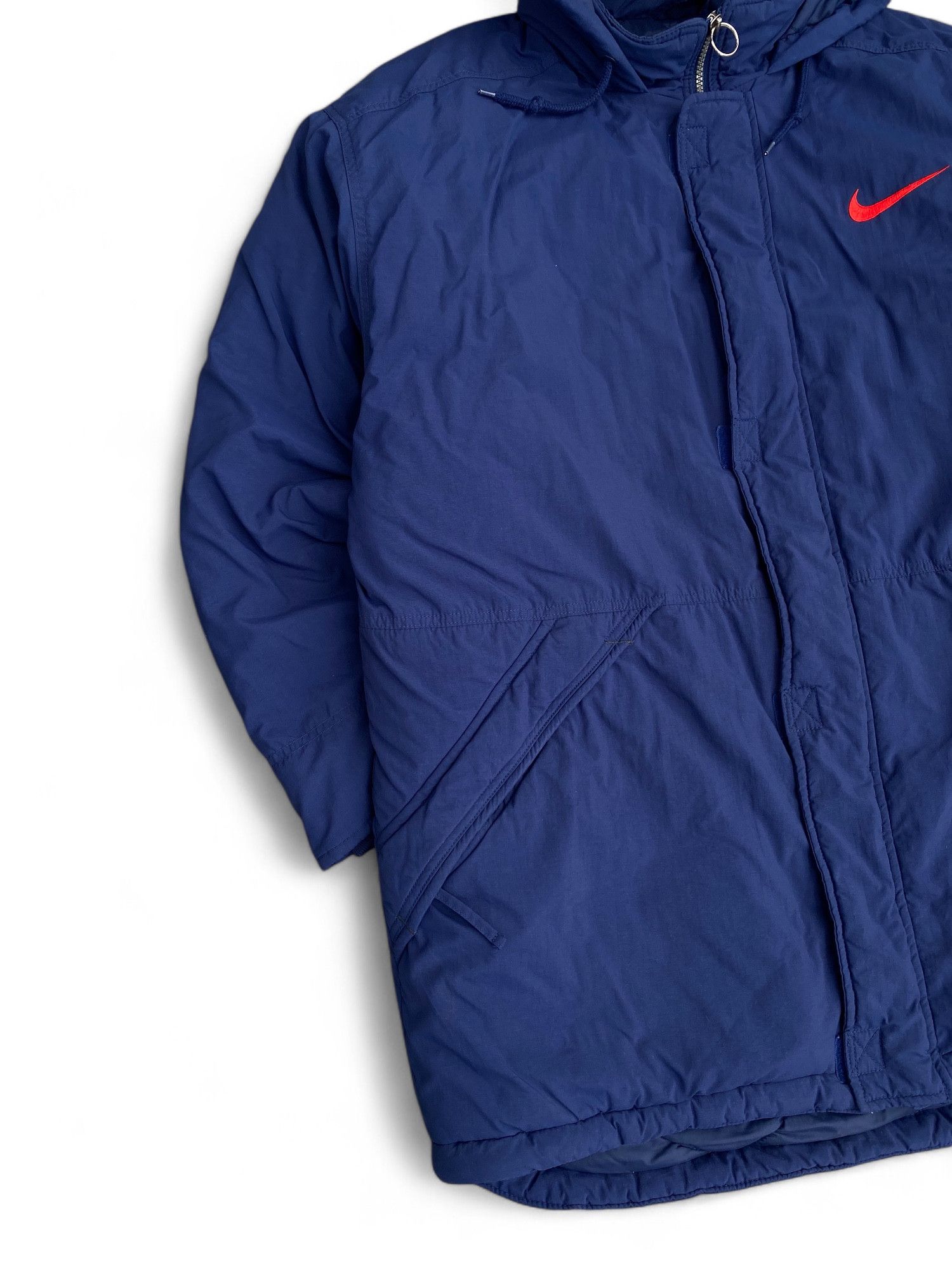 Nike × Vintage Vintage 90s Nike Jakcet Insulated Big Swoosh Parka Size US M / EU 48-50 / 2 - 5 Thumbnail