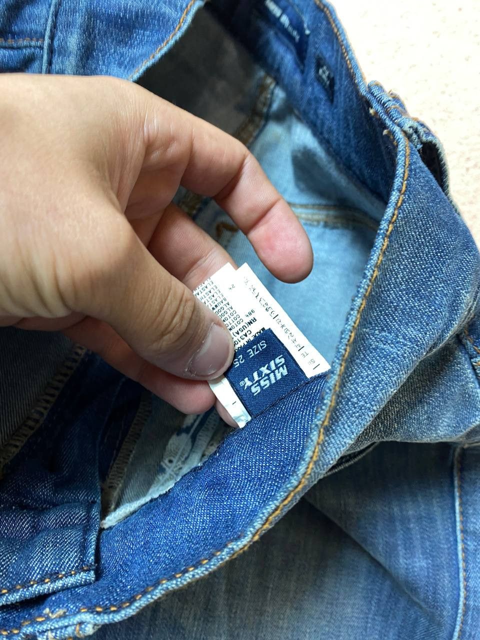 Miss Sixty × Vintage 2000s Miss Sixty Jeans Vintage Lightwash Denim Pants Y2K 25 Size 25" / US 0 / IT 36 - 3 Thumbnail
