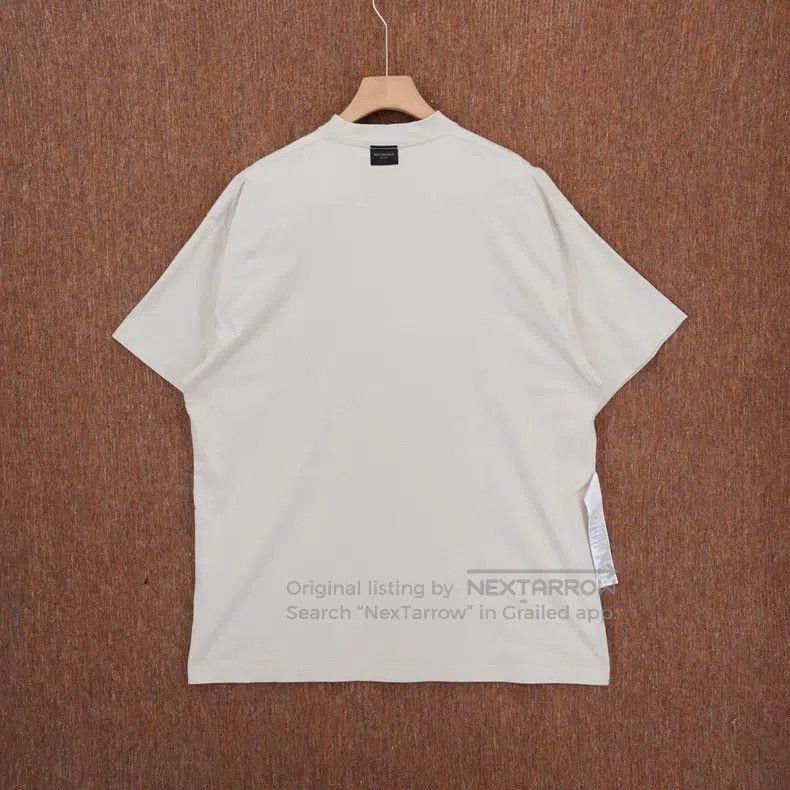 Balenciaga Balenciaga Embroidered off-white short-sleeve Size US M / EU 48-50 / 2 - 2 Thumbnail