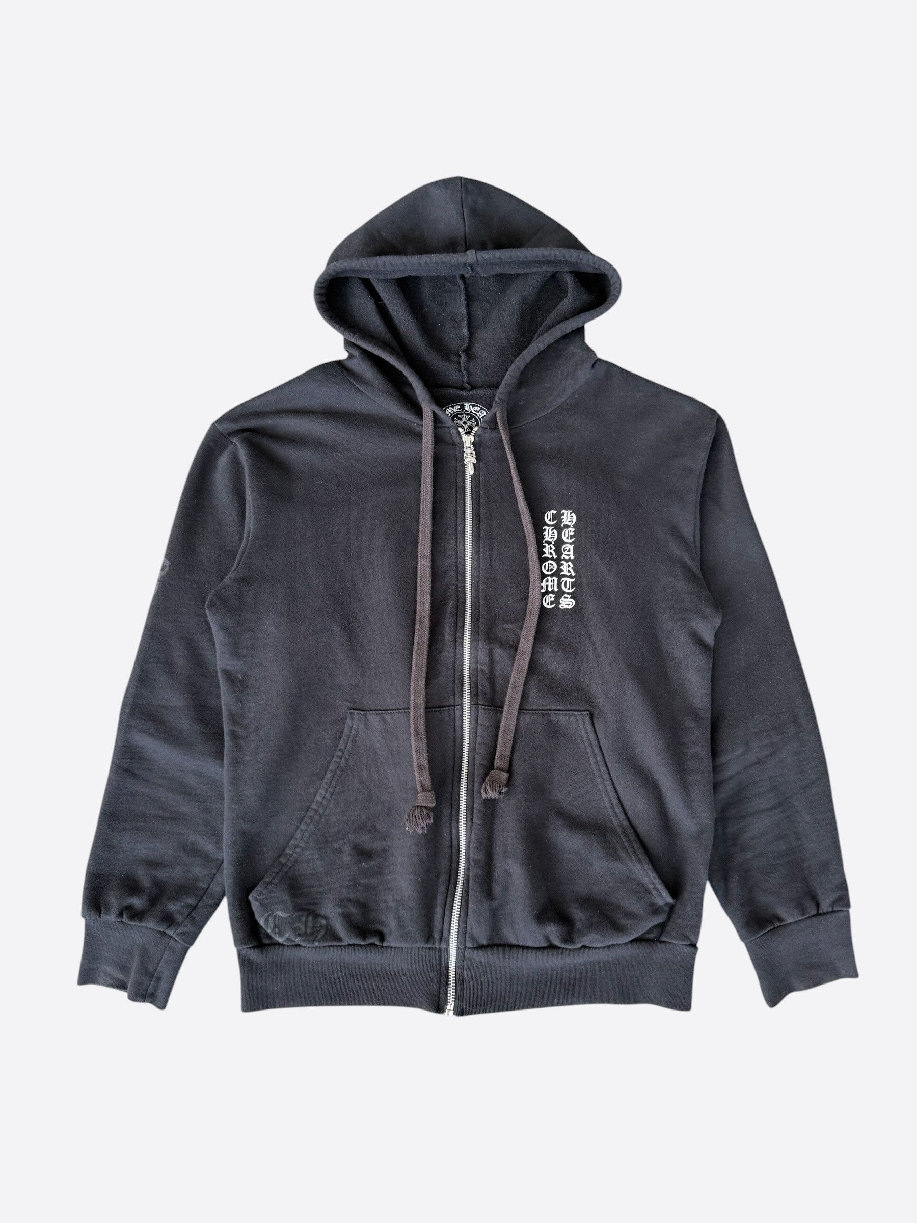 Chrome Hearts Chrome Hearts Deadly Doll Cross Scroll Logo Zip Up