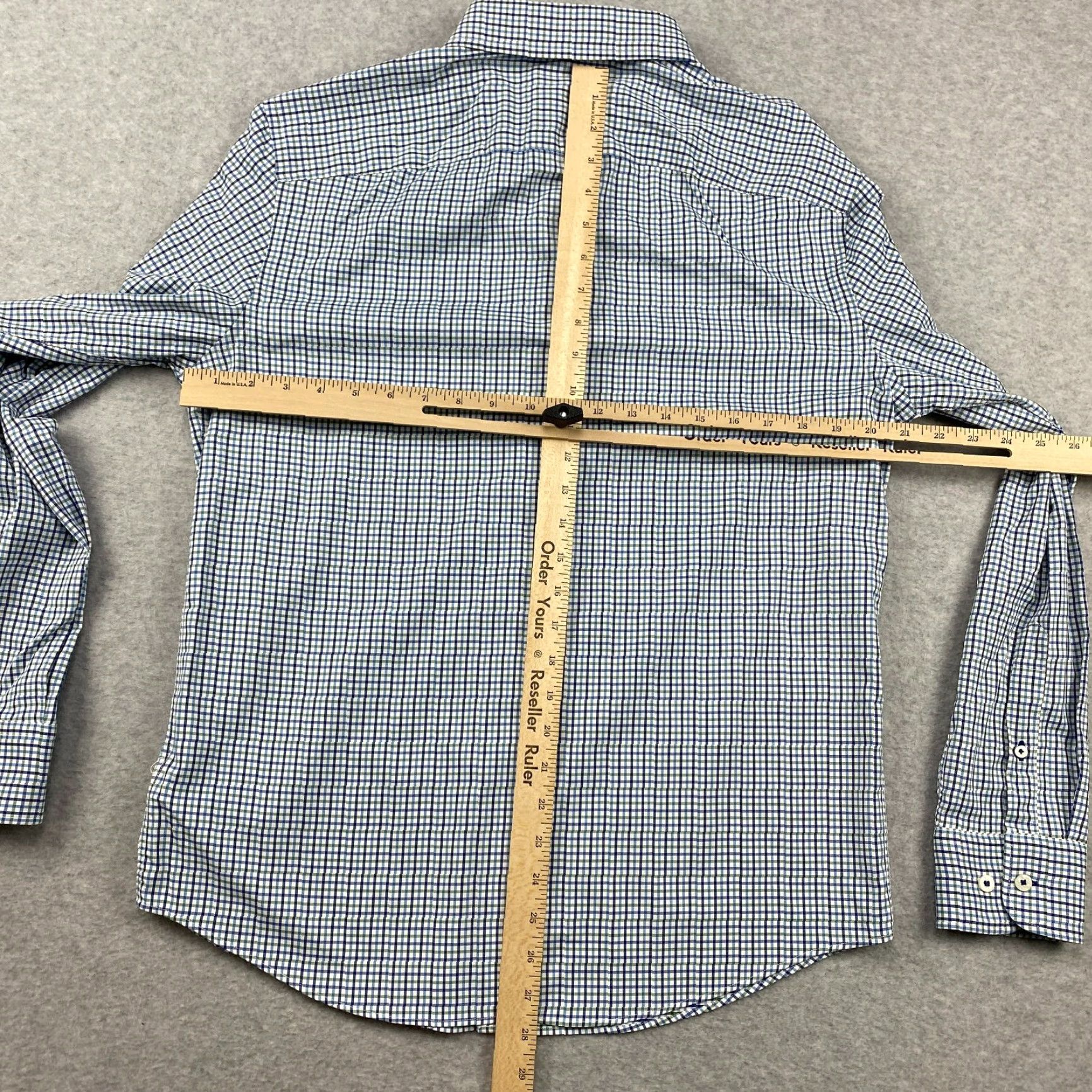 UNTUCKit UNTUCKit Button-Up Shirt Mens Large Check Slim Nylon Stretch Long Sleeve Size US L / EU 52-54 / 3 - 6 Thumbnail
