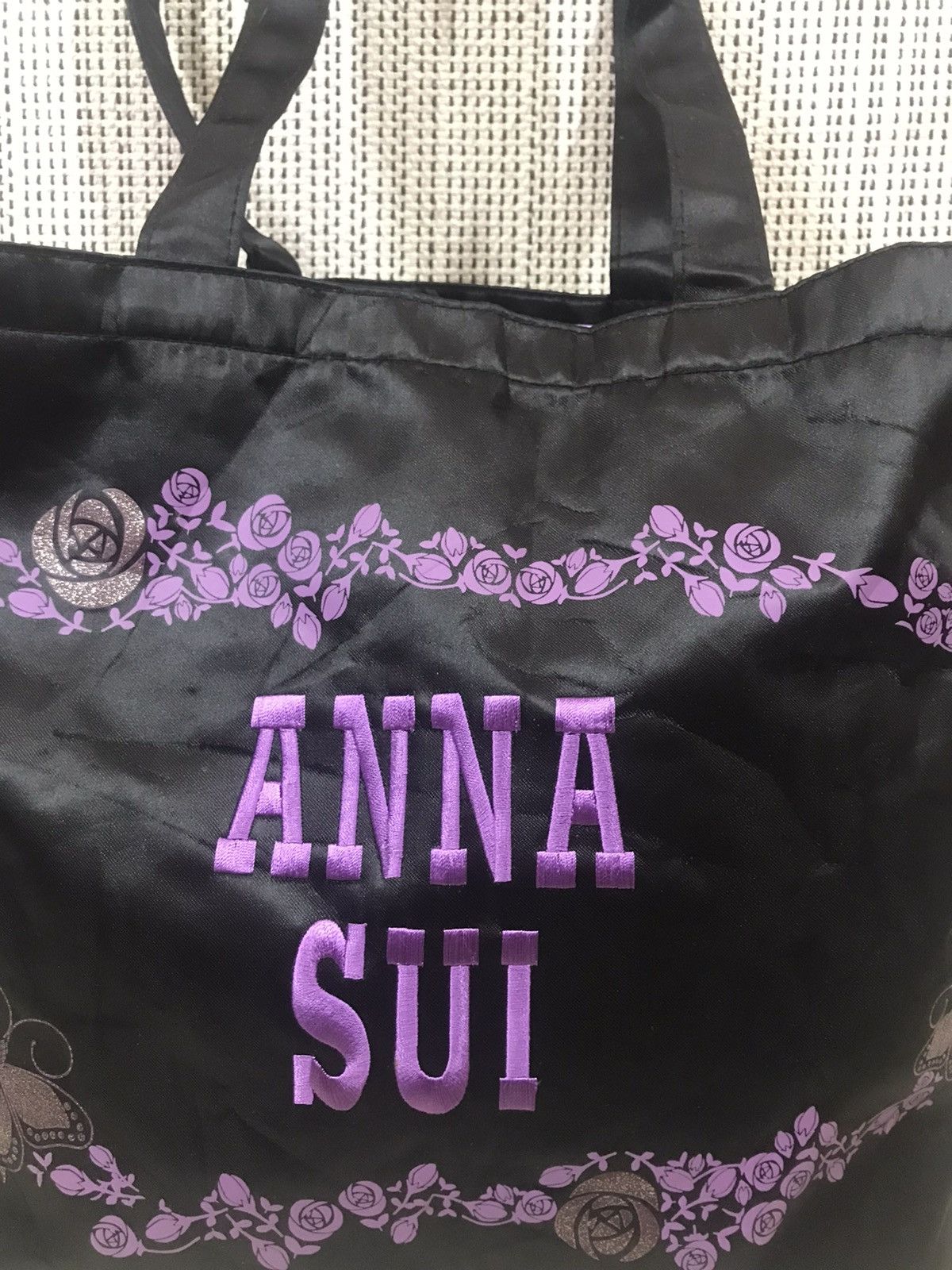 Anna Sui ‼️ANNA SUI EMBOIDERY TOTEBAG NYLON ‼️ Size ONE SIZE - 2 Thumbnail