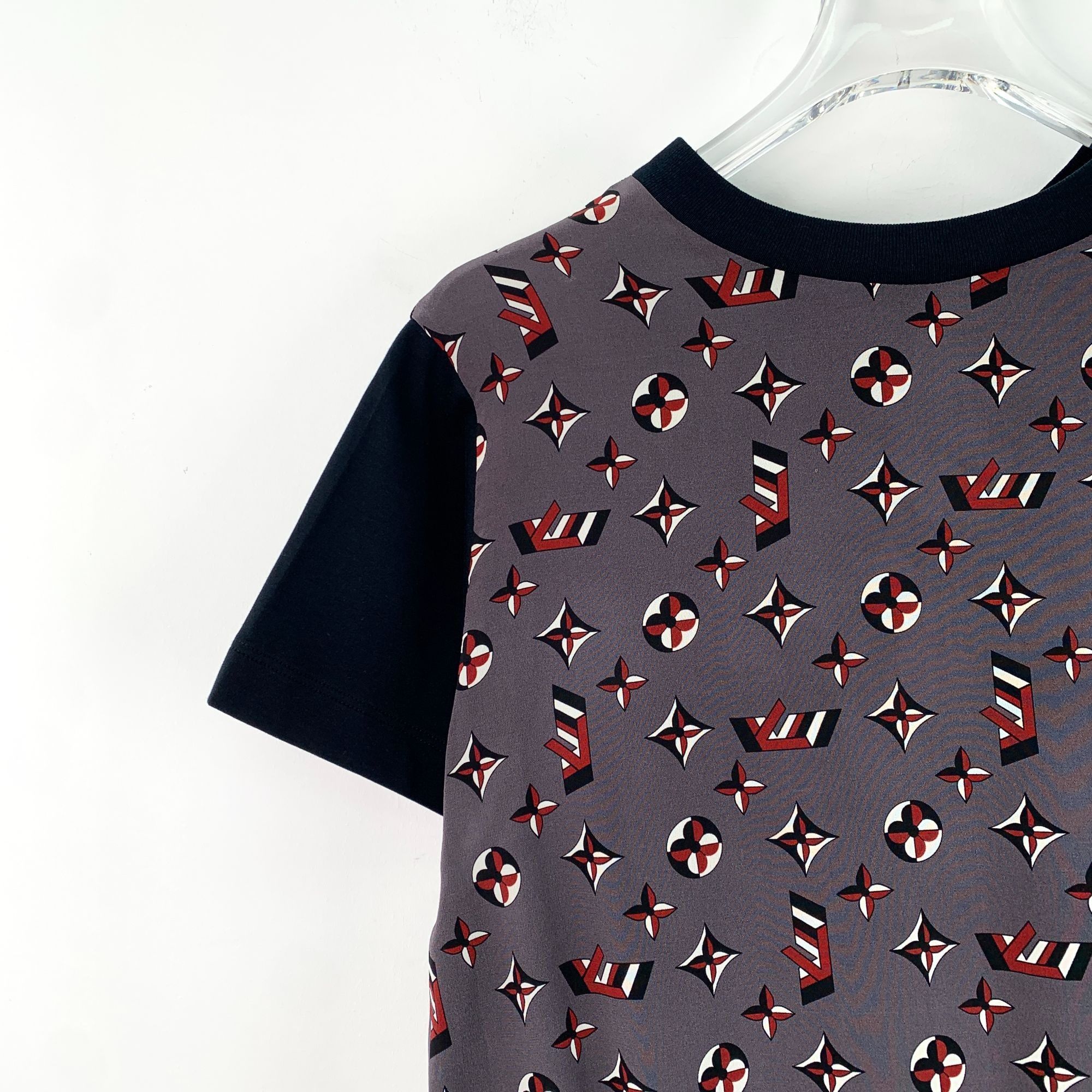 Louis Vuitton LOUIS VUITTON Gray Monogram Print Cotton T-Shirt Dress With Size M / US 6-8 / IT 42-44 - 7 Thumbnail