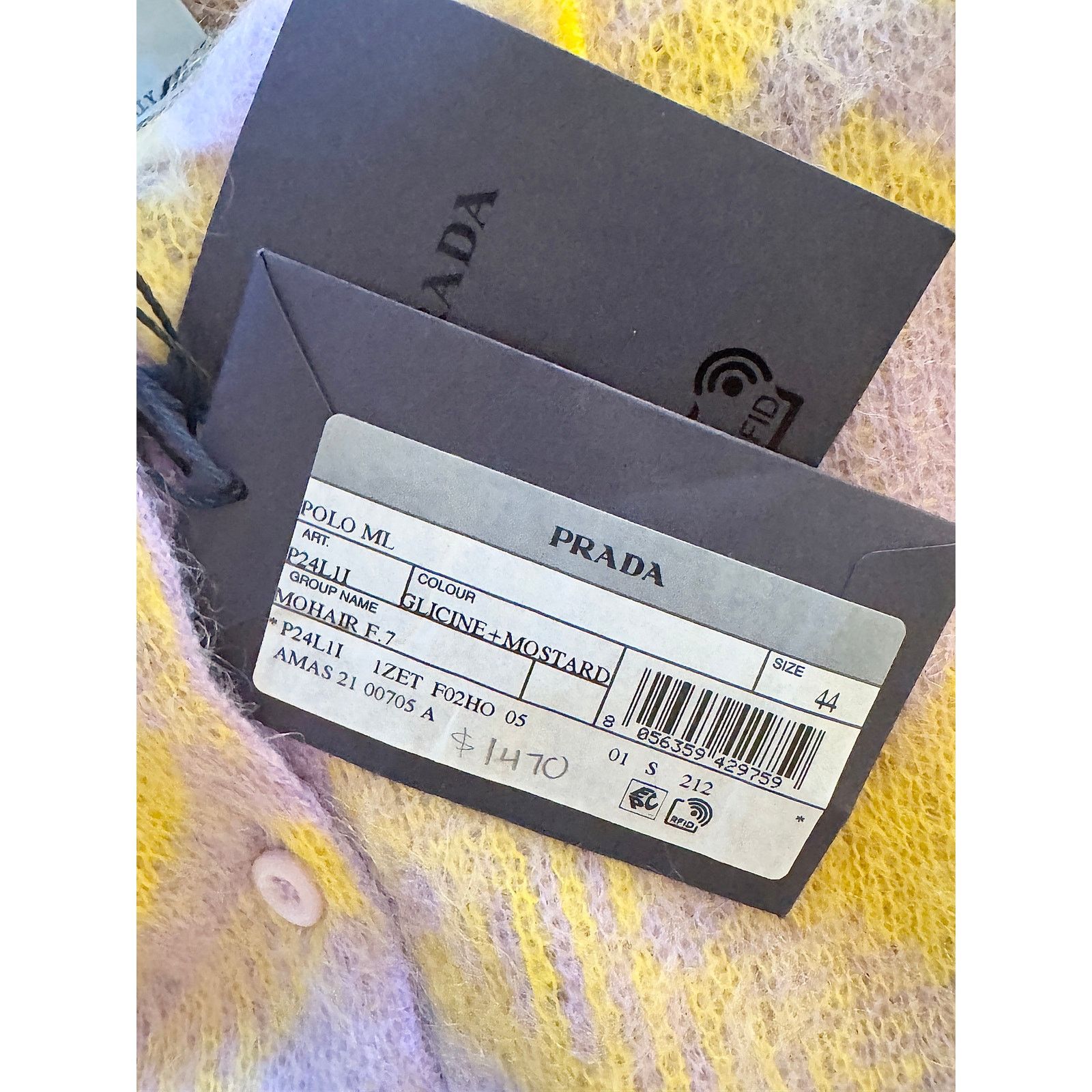 Prada Prada NWT Women's Mohair Polo Multicolor Sweater Size L / US 10 / IT 46 - 5 Thumbnail