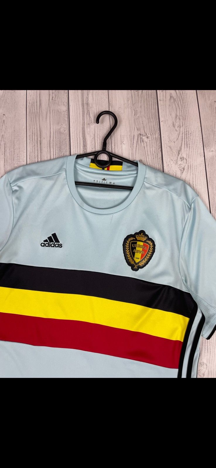Adidas Vintage adidas Belgium soccer jersey blue away size L Size US L / EU 52-54 / 3 - 2 Thumbnail