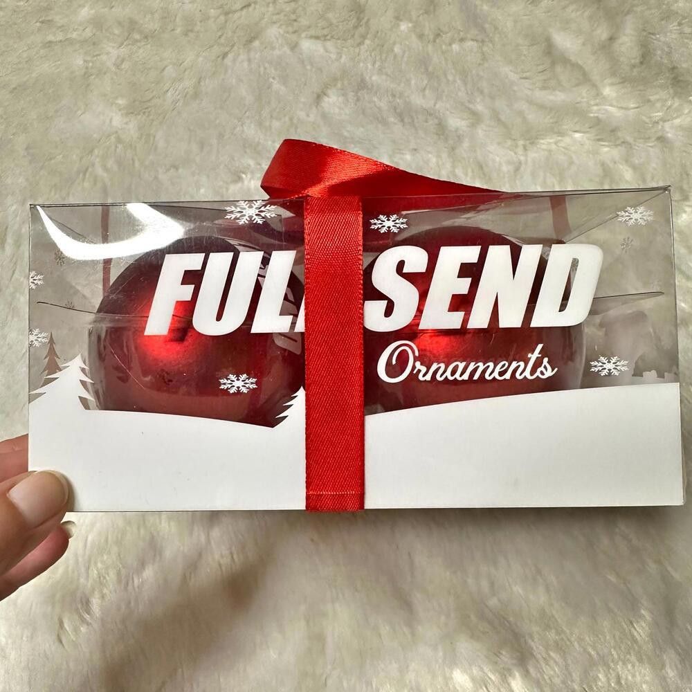 Full Send NWT Full Send Red Christmas Ornaments Set - 4 Pack Size ONE SIZE - 5 Thumbnail