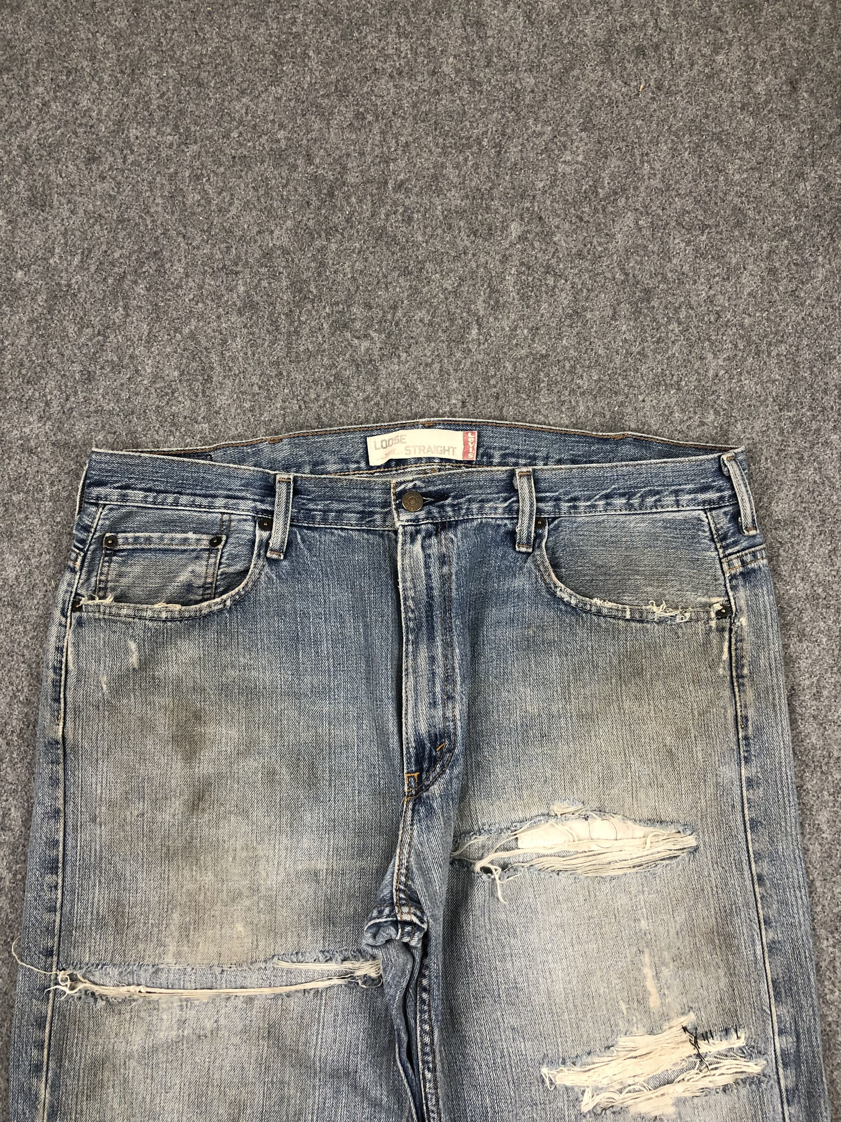 Levi's Vintage Levis 569 Faded Blue Jeans DPP0242 Size US 39 - 2 Thumbnail