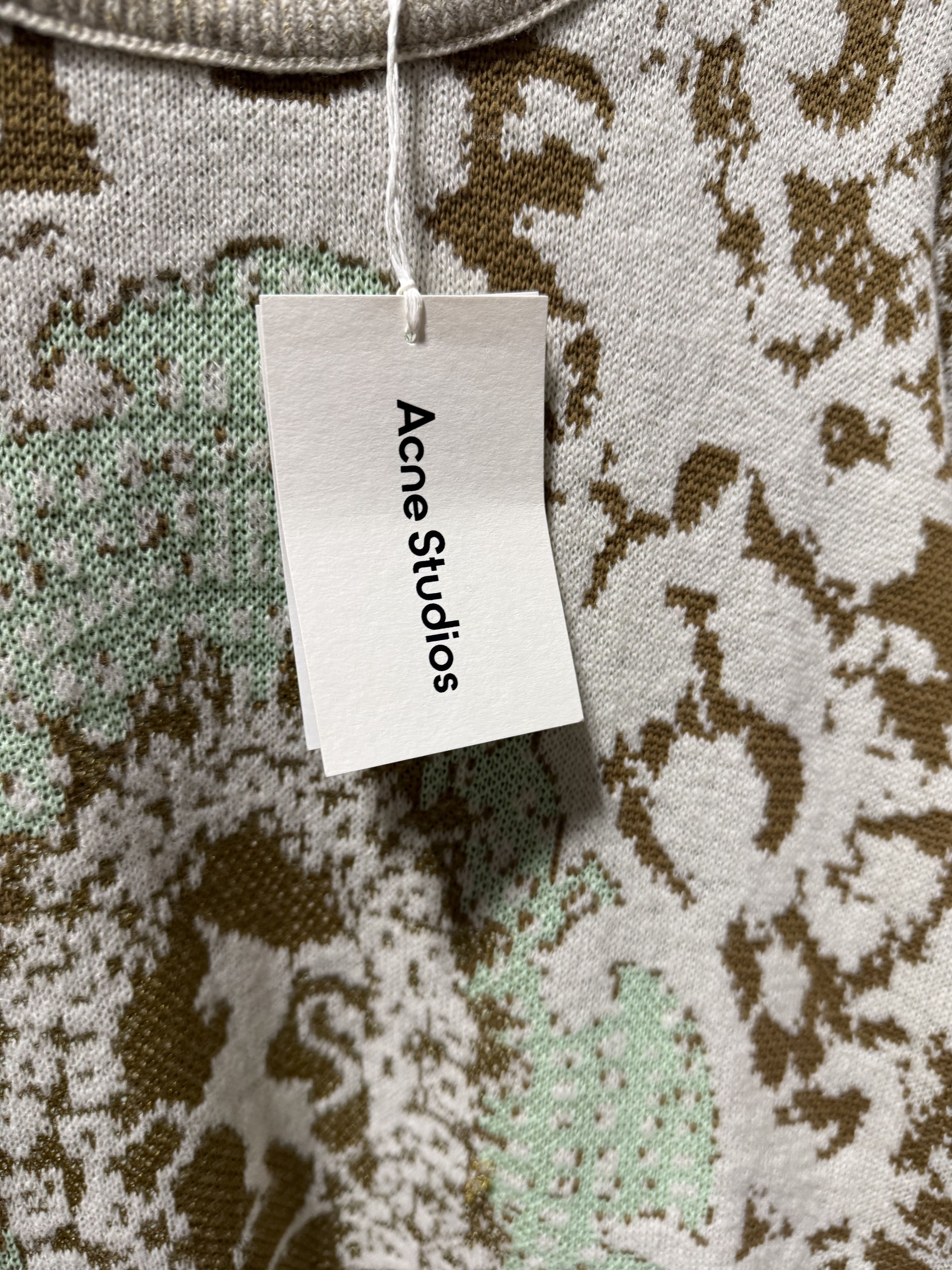 Acne Studios Acne Studios Jade Knit Sweater 'Jade Green/Off White' Size US L / EU 52-54 / 3 - 2 Thumbnail