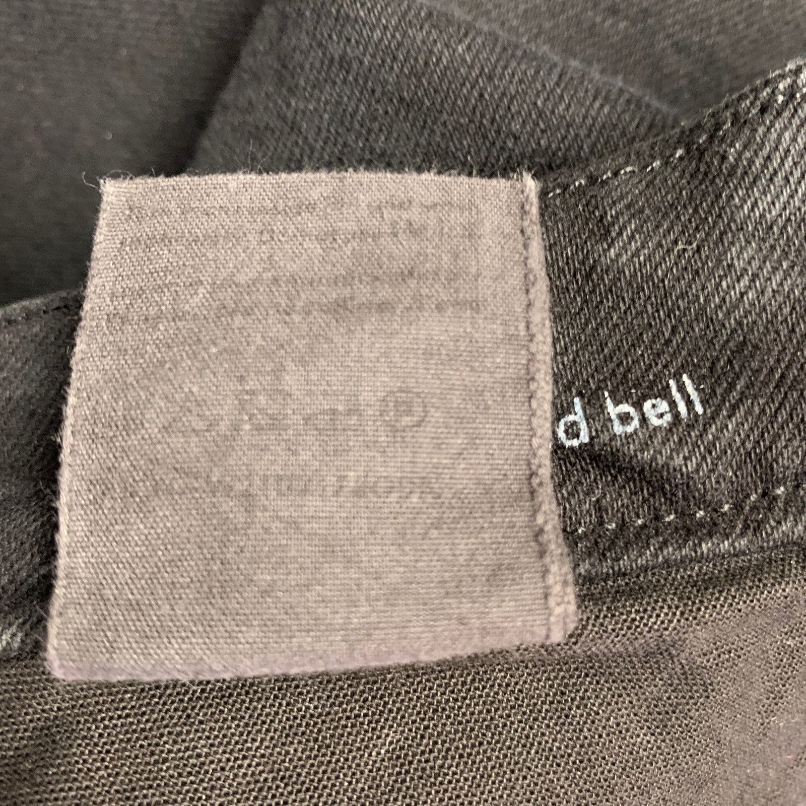 Other M.I.H JEANS Size 28 Black Denim Raw Edge Bell Bottom Jeans Size 42" / US 20 - 6 Thumbnail