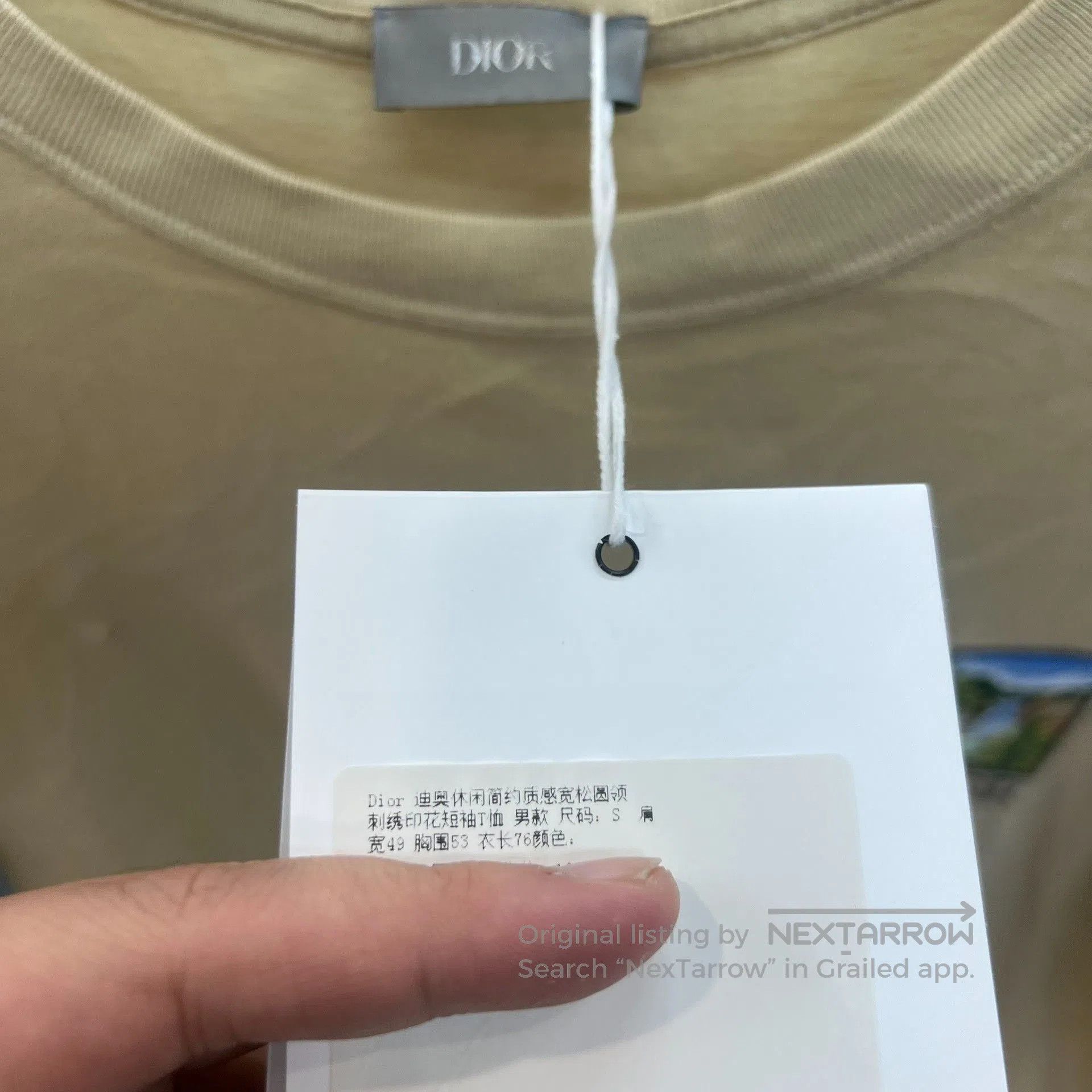 Dior DIOR SS22 Logo Embroidered Round Neck T. Size US S / EU 44-46 / 1 - 3 Thumbnail
