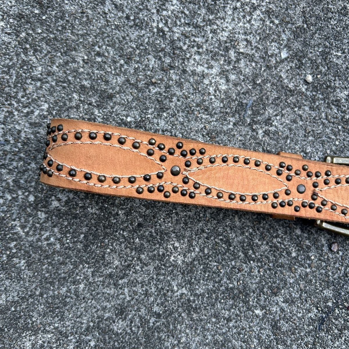 Vintage Vintage studded leather belt (Kapital Style) Size ONE SIZE - 8 Thumbnail