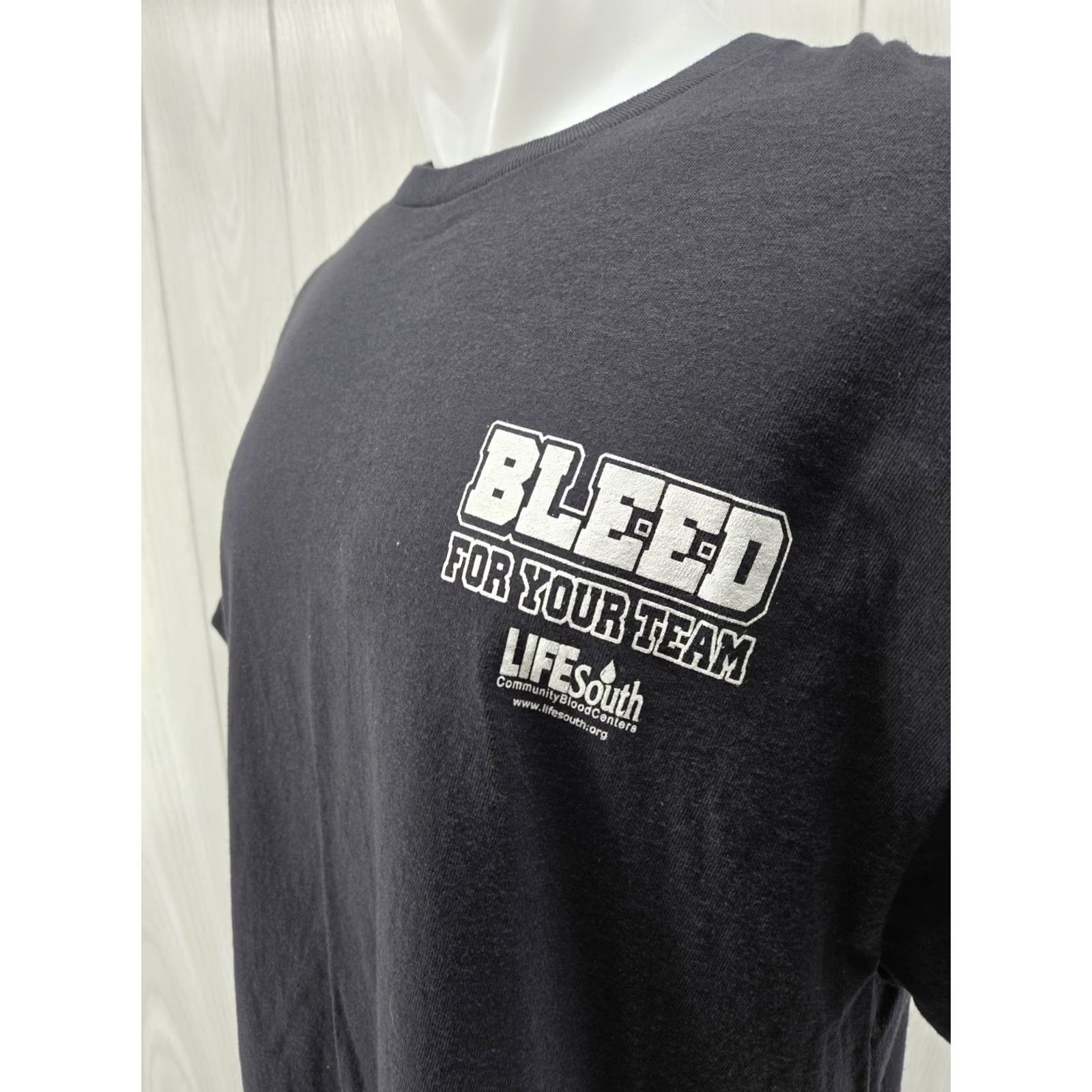 Delta Lifesouth Blood Donor Alabama Tide T Shirt XL Black Nike? Delta? Size US XL / EU 56 / 4 - 6 Thumbnail