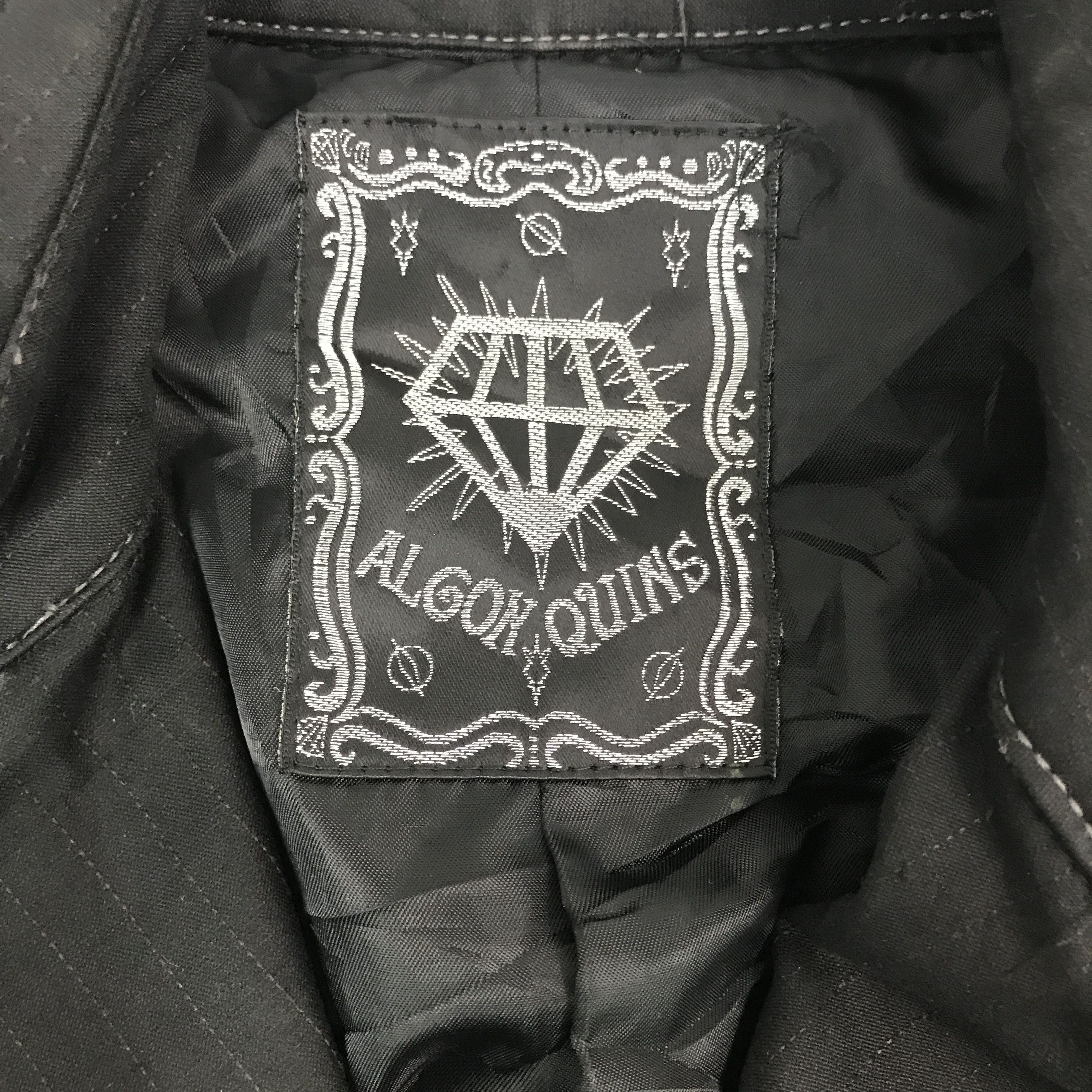 Japanese Brand Vintage Algons Quins Double Collar black punk Japan Jacket Size US S / EU 44-46 / 1 - 9 Thumbnail