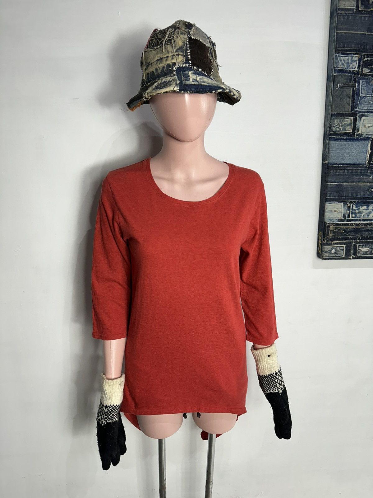 Japanese Brand × Kapital Rare!!! Kapital Asymmetric Punk Style Tshirt 3/4 sleeve Size M / US 6-8 / IT 42-44 - 1 Thumbnail