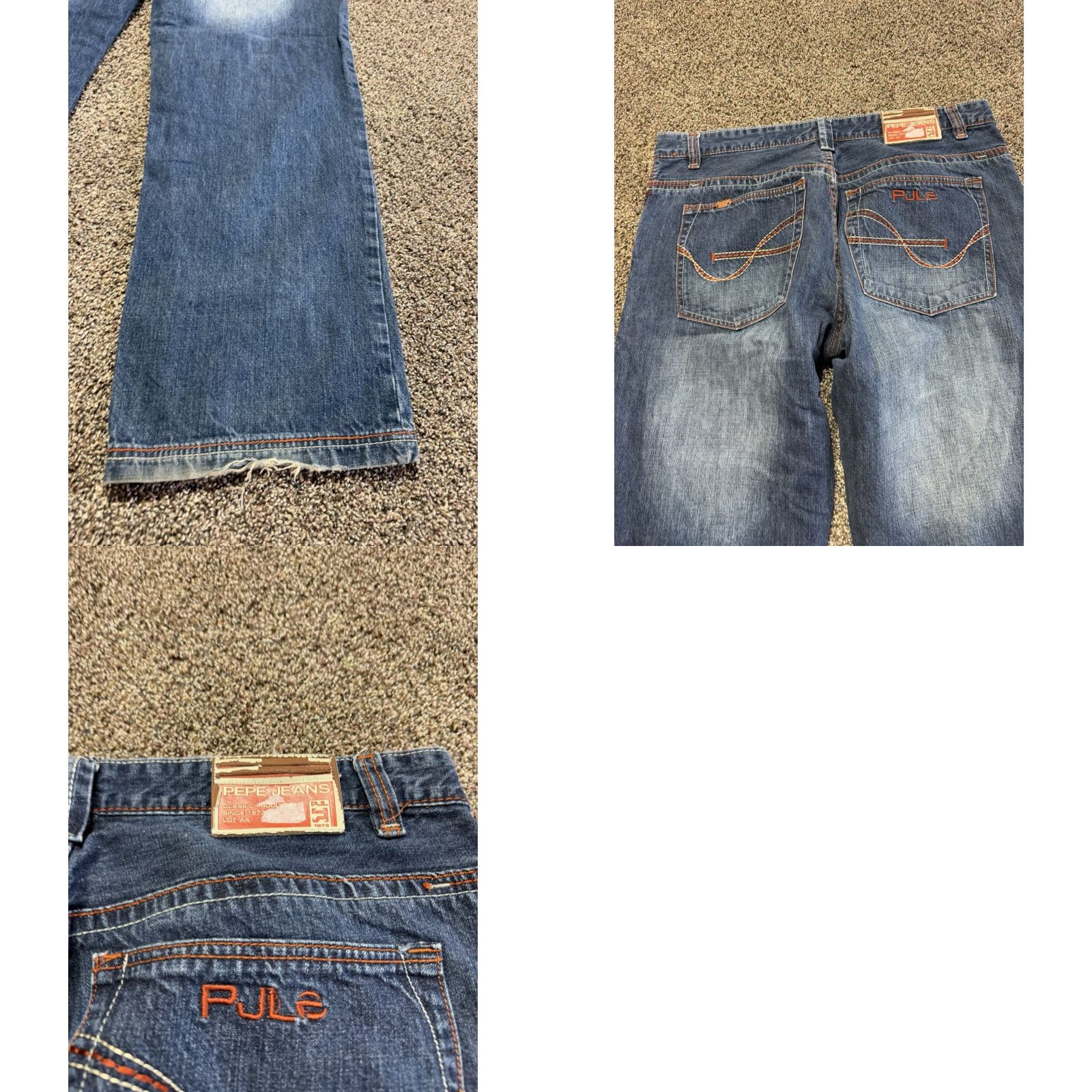 Pepe Jeans VINTAGE Pepe Jeans London Men Jeans Size 40 Blue Denim 40X33 Loose Baggy Size US 40 / EU 56 - 9 Thumbnail