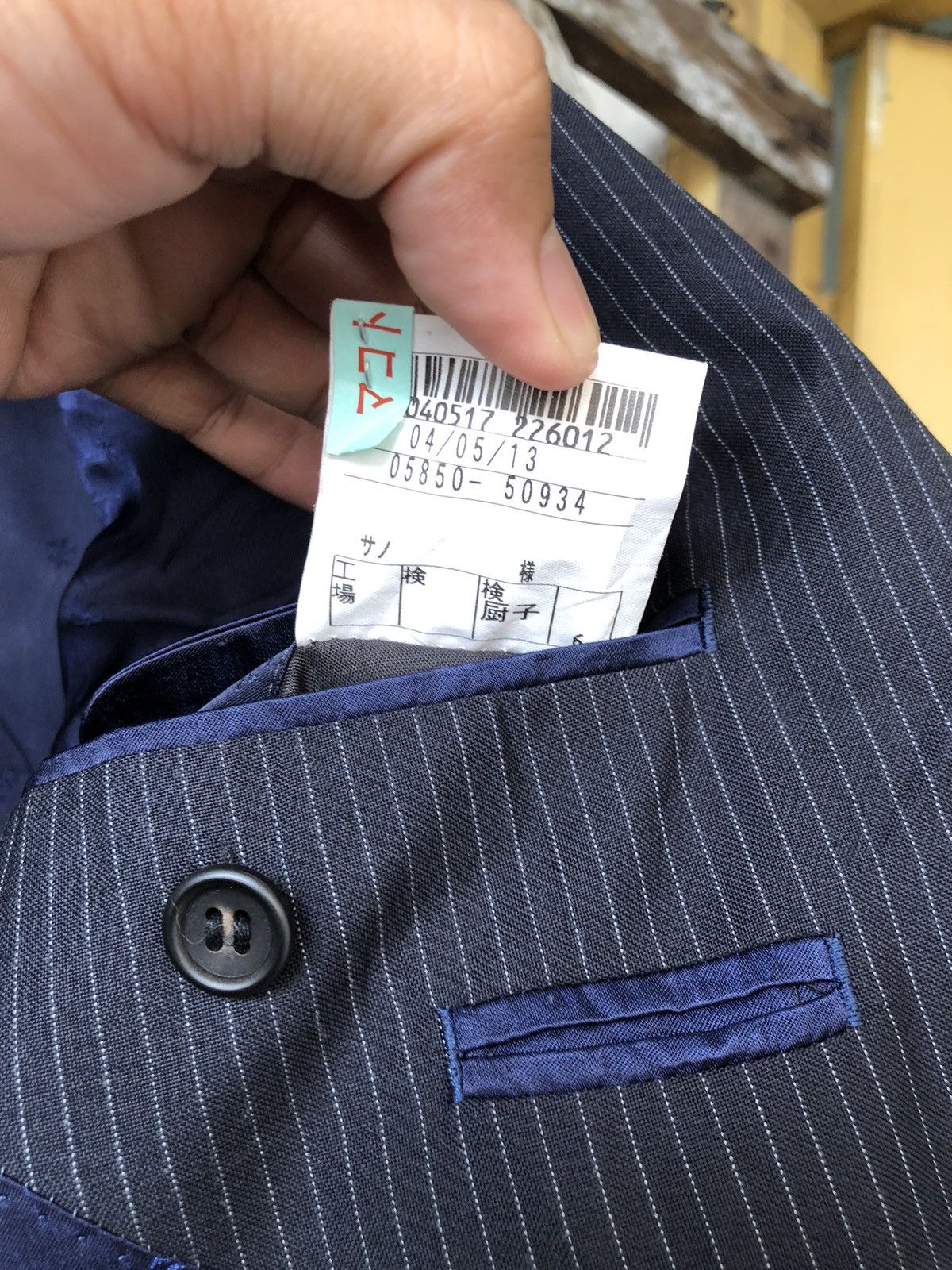 Yves Saint Laurent Yves Saint Laurent Strip Single Breasted Blazer Size US L / EU 52-54 / 3 - 13 Thumbnail