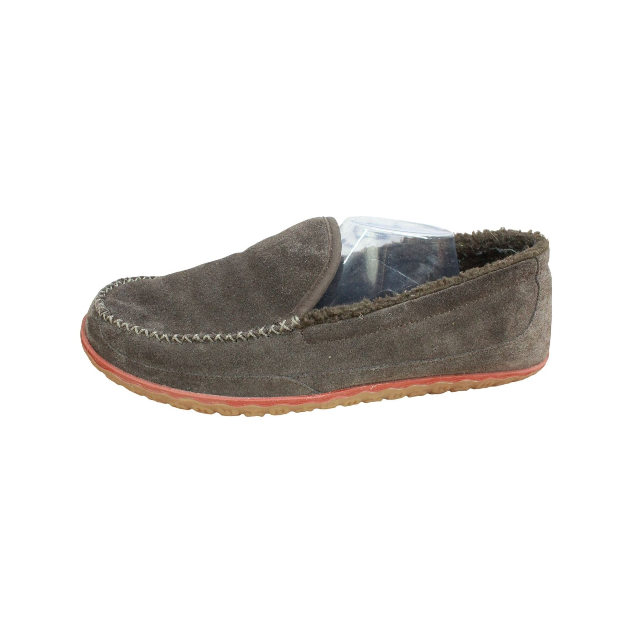 L.L. Bean LL Bean Dark Brown Suede Fleece Moc Slippers Men's Size 14 M Size US 14 / EU 47 - 1 Thumbnail