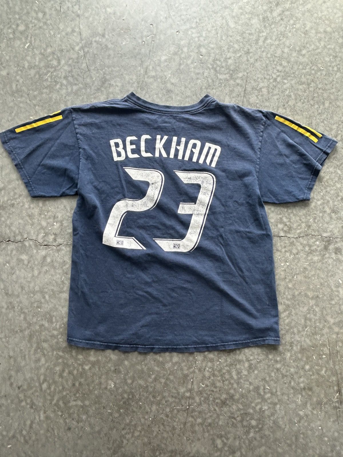 Adidas Vintage Y2K Adidas LA Galaxy David Beckham Shirt Size US M / EU 48-50 / 2 - 5 Thumbnail