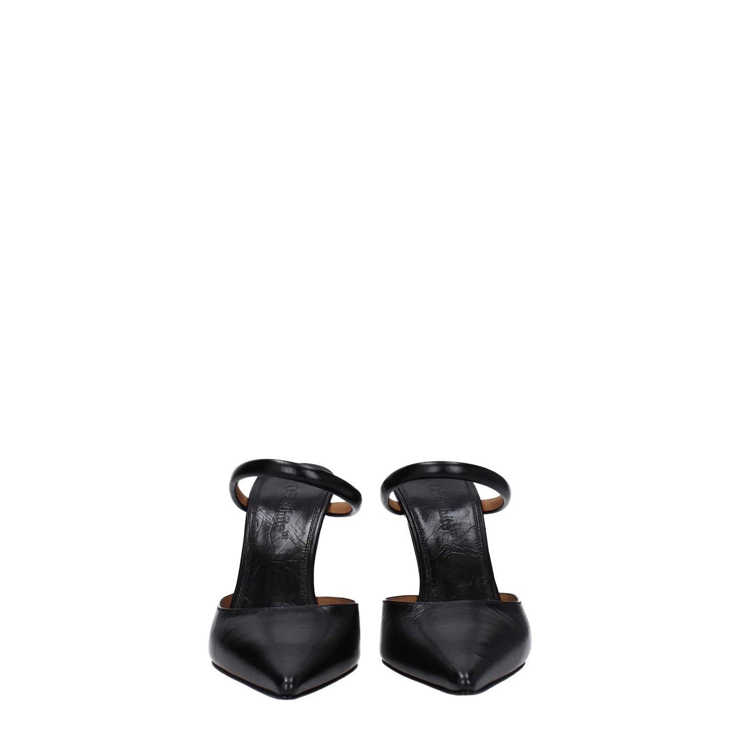 Off-White ob1o1e1124 Leather Sandals in Black Size US 9 / IT 39 - 3 Thumbnail