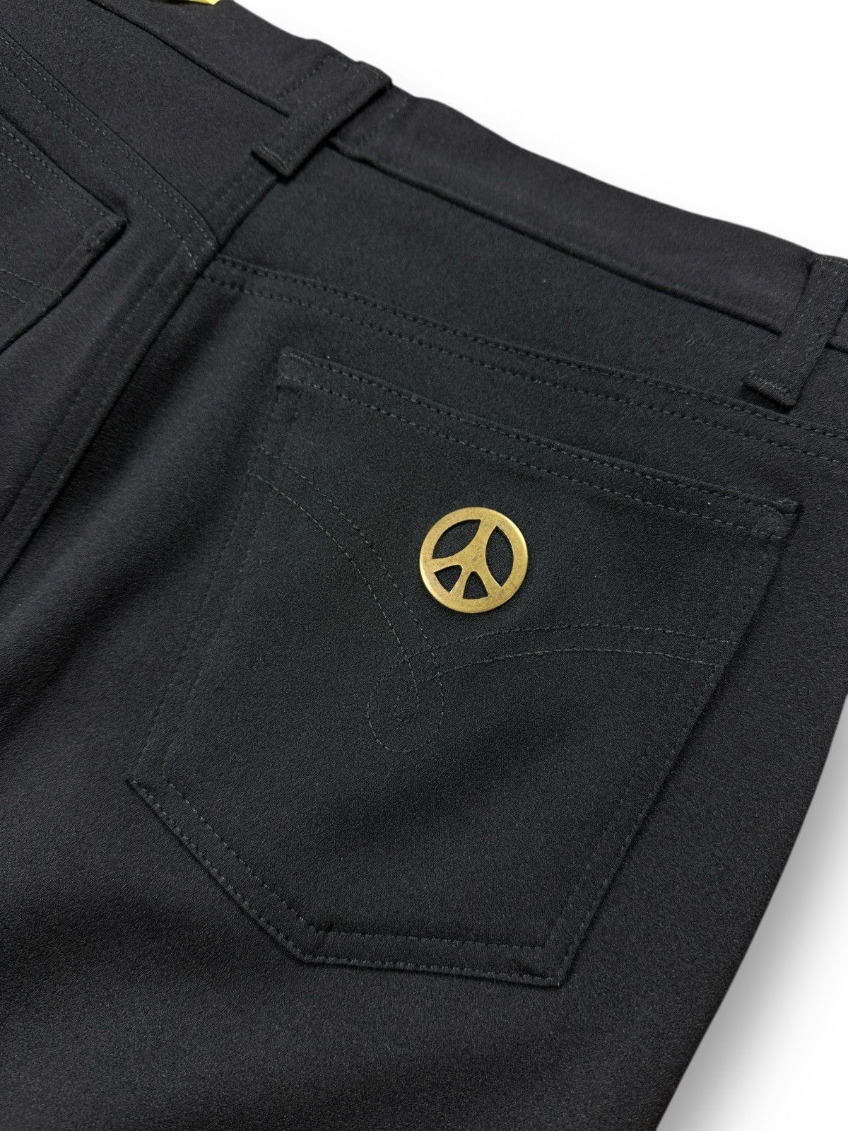 Moschino Vintage 90’s Moschino Jeans Black Pants Trousers Size 30" / US 8 / IT 44 - 3 Thumbnail
