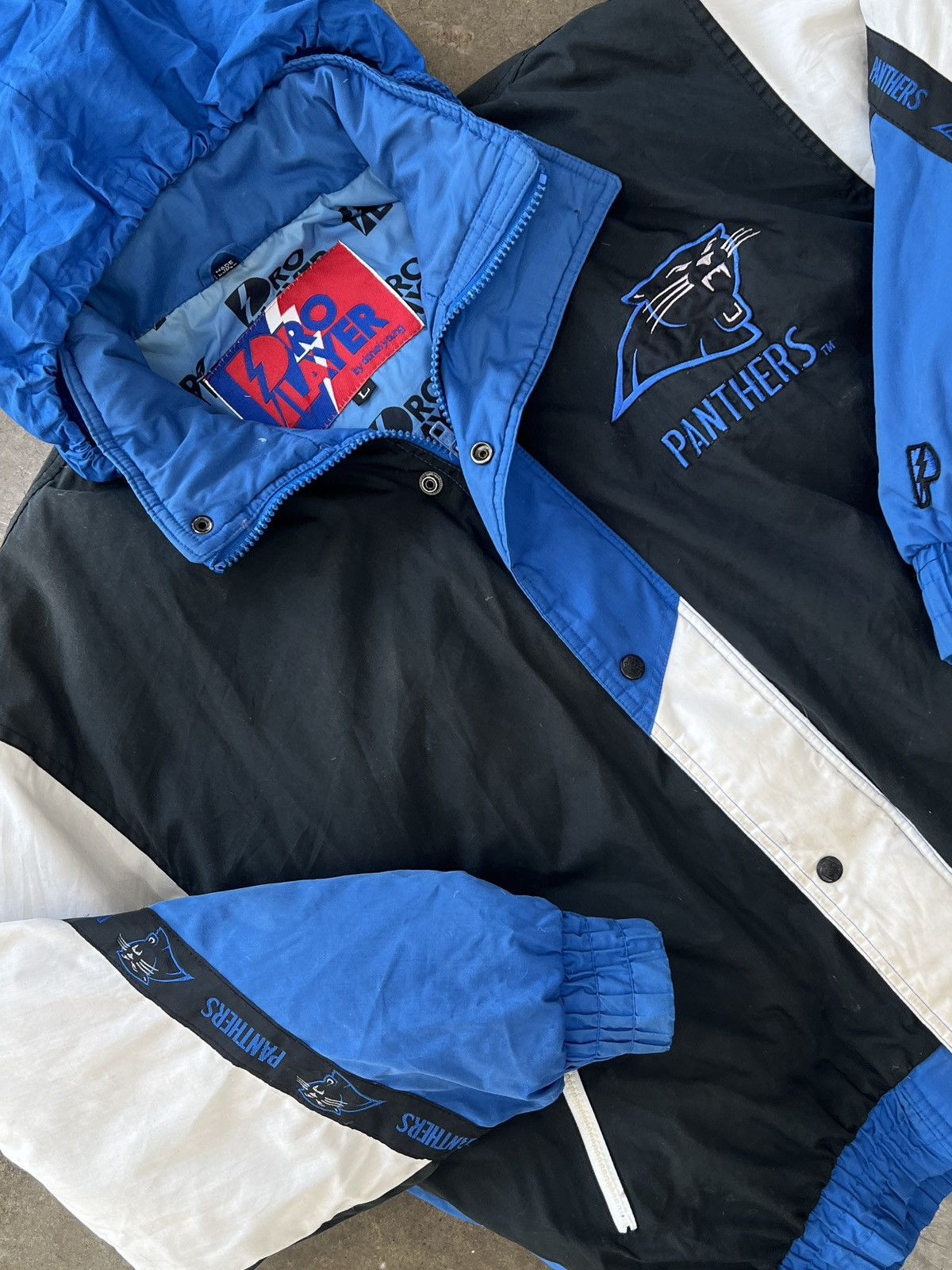 Vintage NFL Carolina Panthers Light Jackets Large