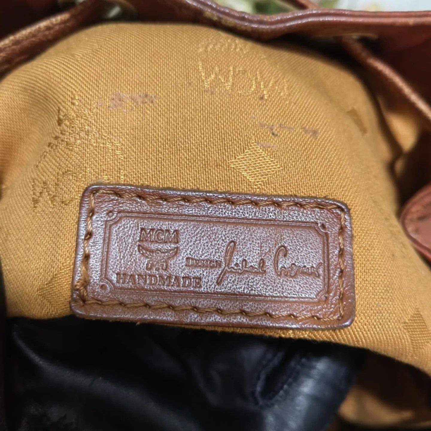 MCM MCM COGNAC VISETOS CROSSBODY BUCKET BAG MADE in GERMANY Size ONE SIZE - 8 Thumbnail