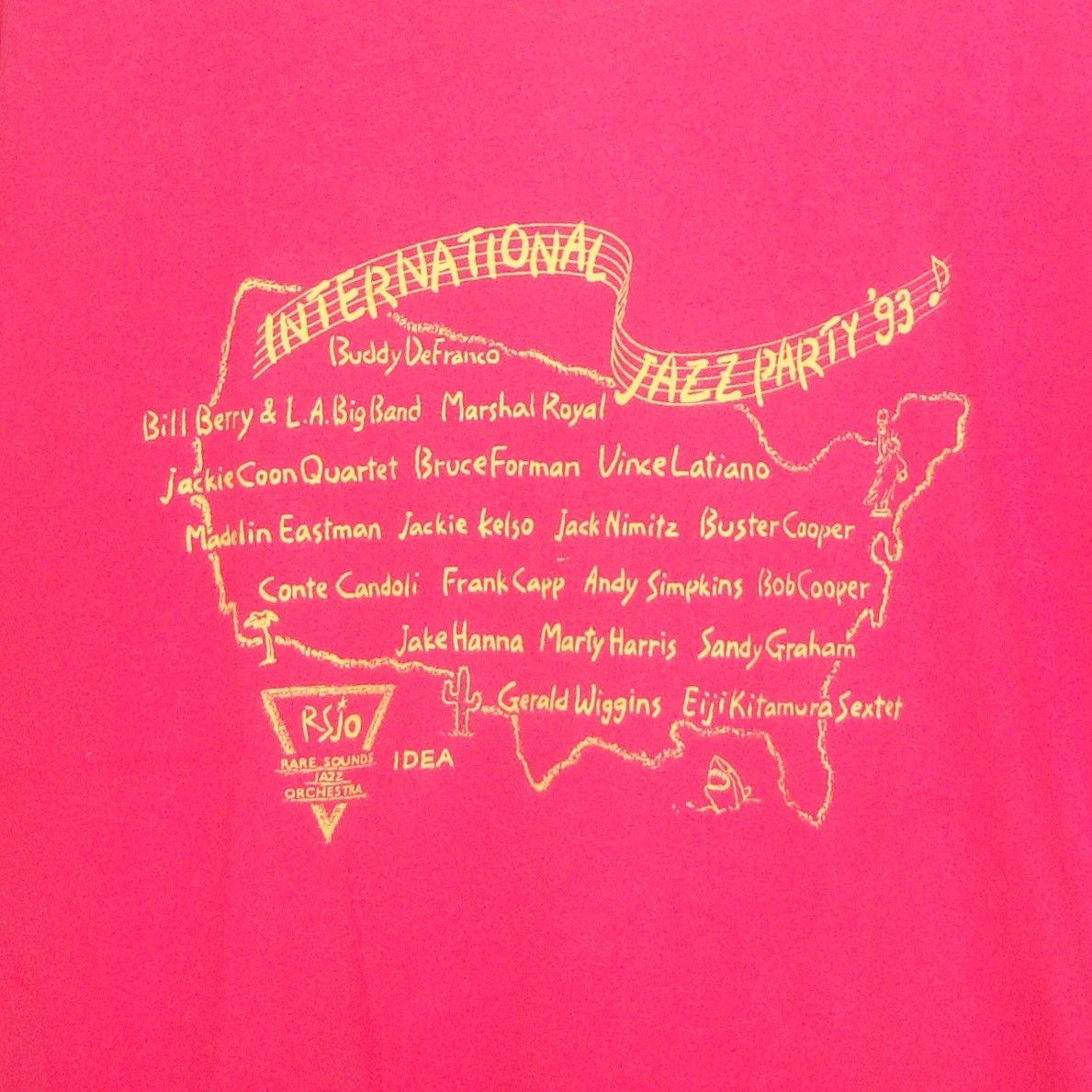 Band Tees × Vintage 1993 International Jazz Party Vintage Tee Size US L / EU 52-54 / 3 - 2 Thumbnail